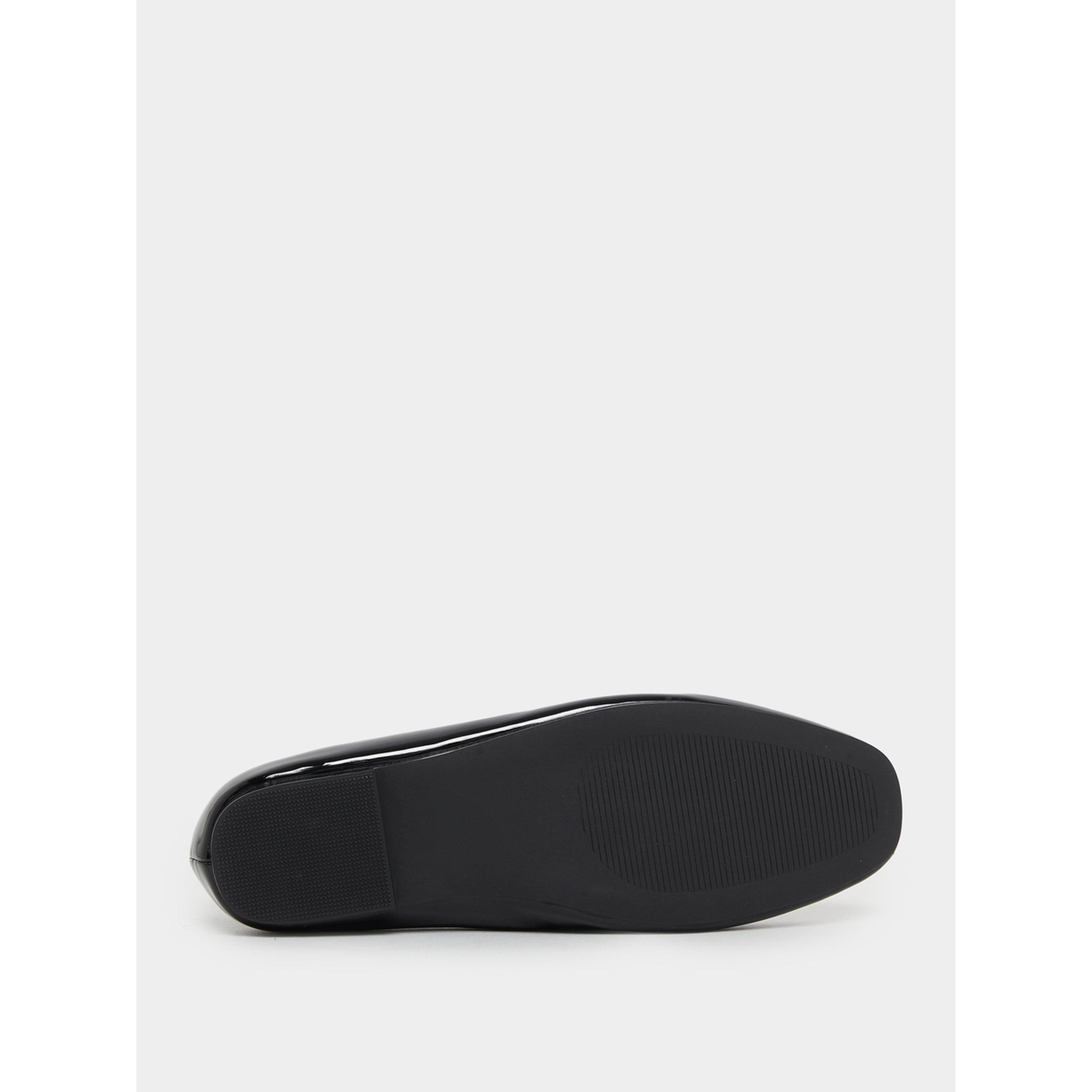 Styli Black Patent Leather Ballerinas-women-shoes-flats-ballerinas-image-6