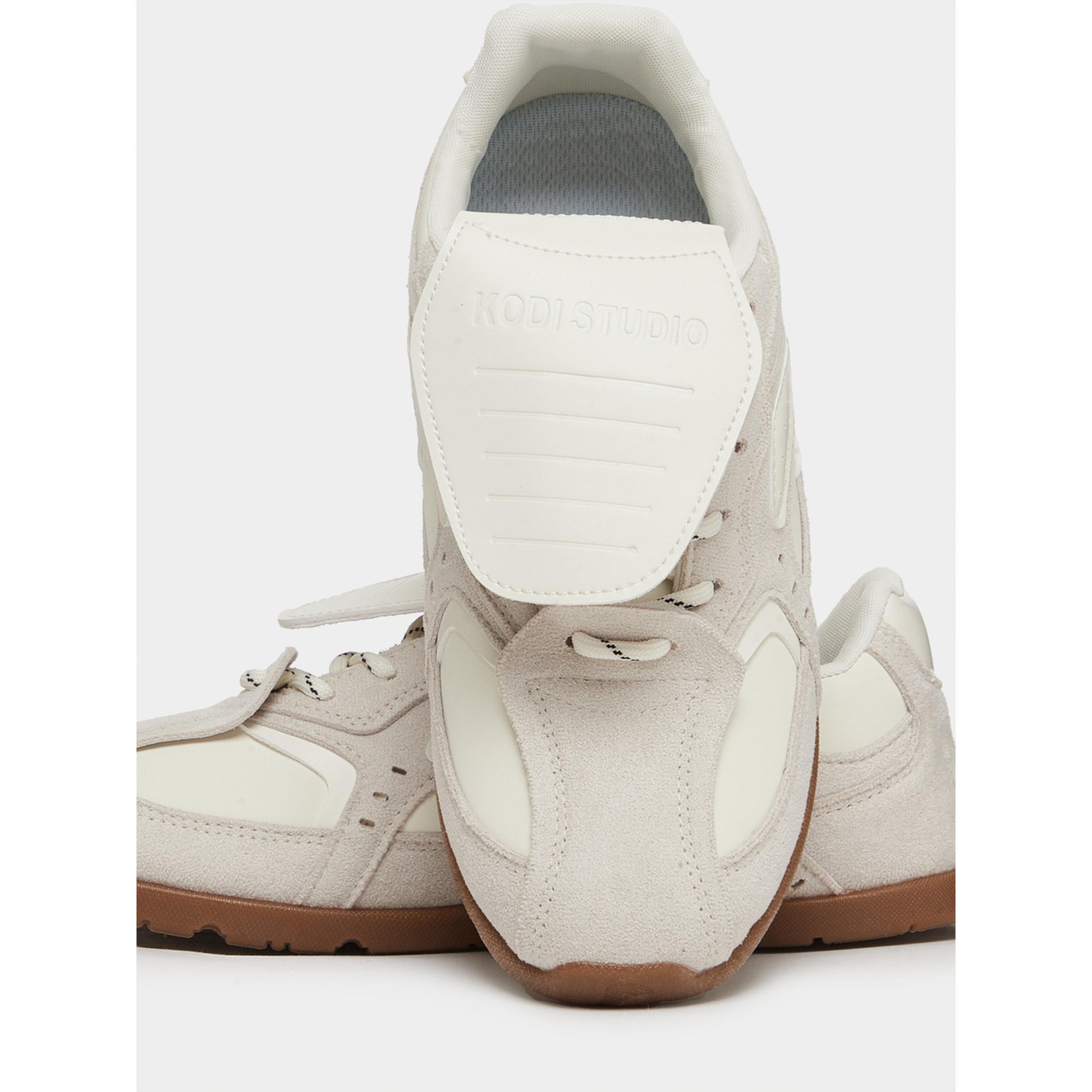 Styli Women's Textured Lace-Up Retro Sneakers-women-shoes-sneakers-image-4