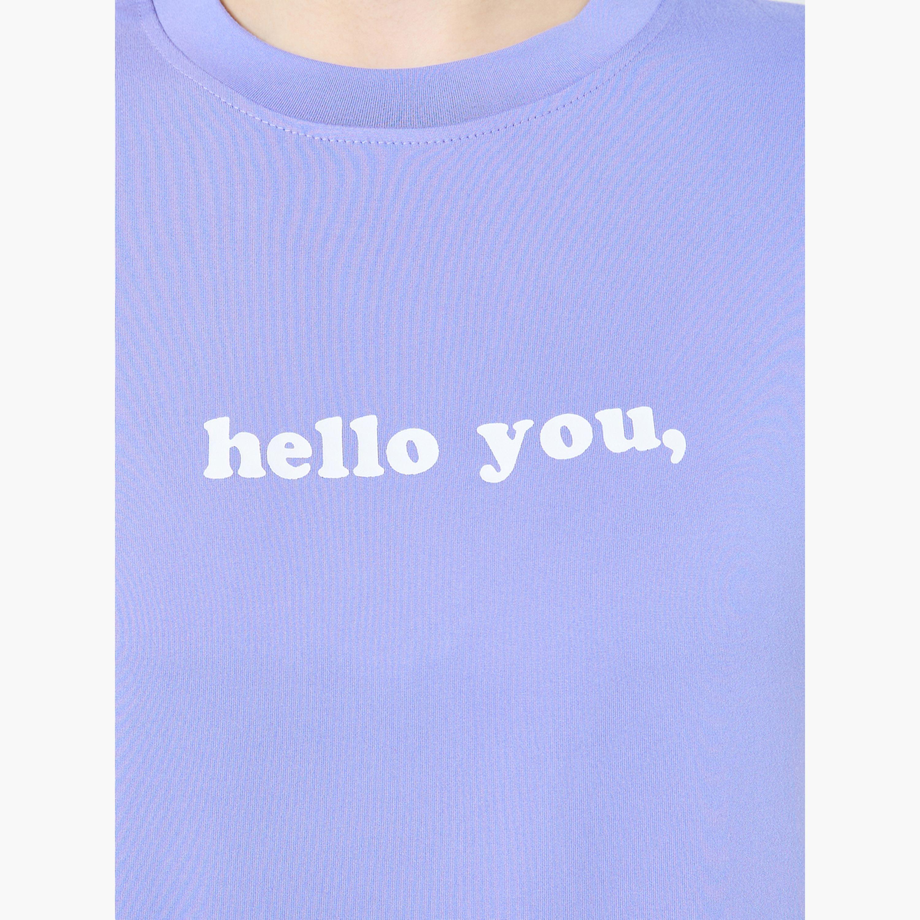 تيشيرت بياقة دائرية وقصة عادية-women-clothing-tshirts-image-5
