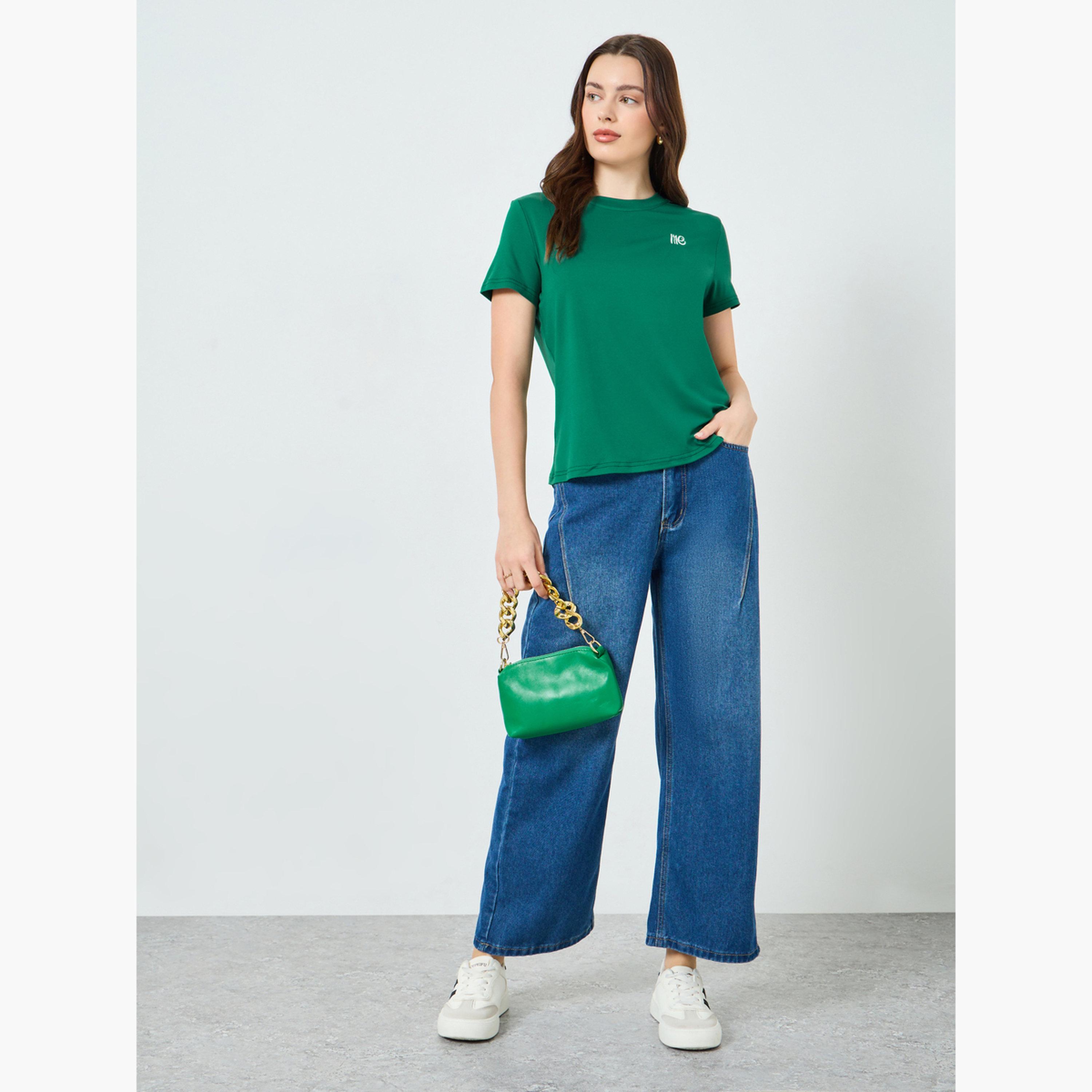 تيشيرت بتفاصيل مُطرزة-women-clothing-tshirts-image-2