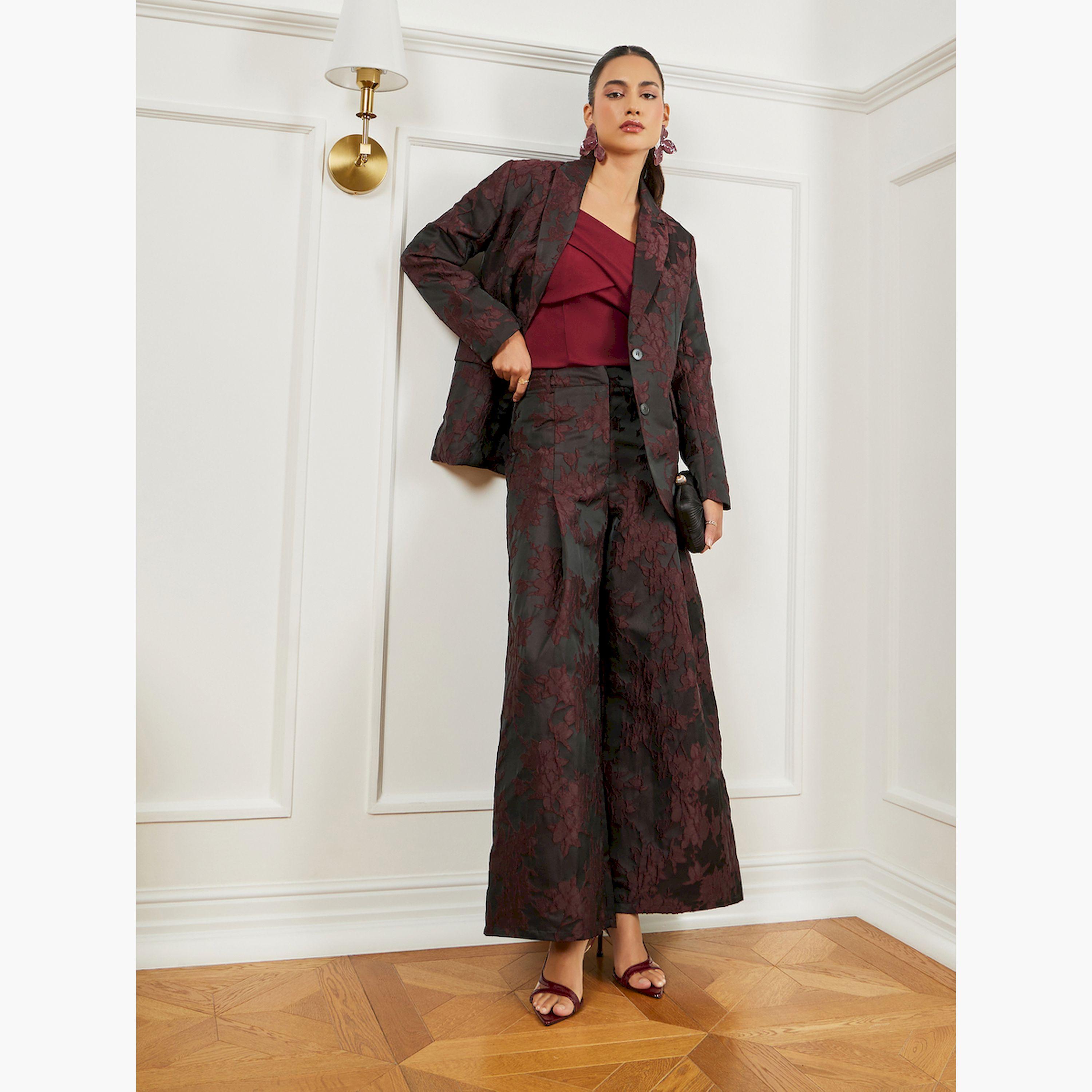 بنطال جاكار بأرجل واسعة-women-clothing-bottoms-trousers-image-2