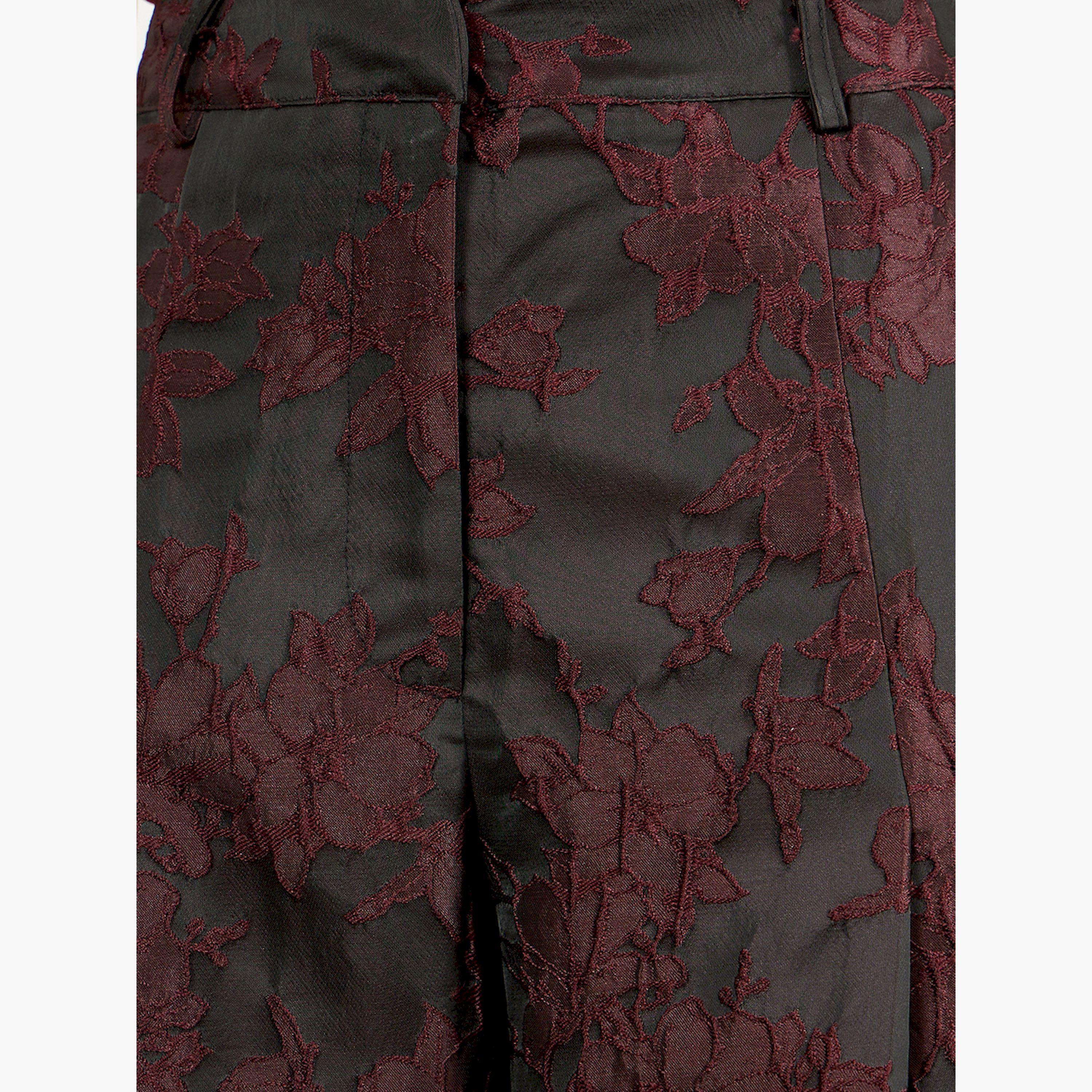 بنطال جاكار بأرجل واسعة-women-clothing-bottoms-trousers-image-3