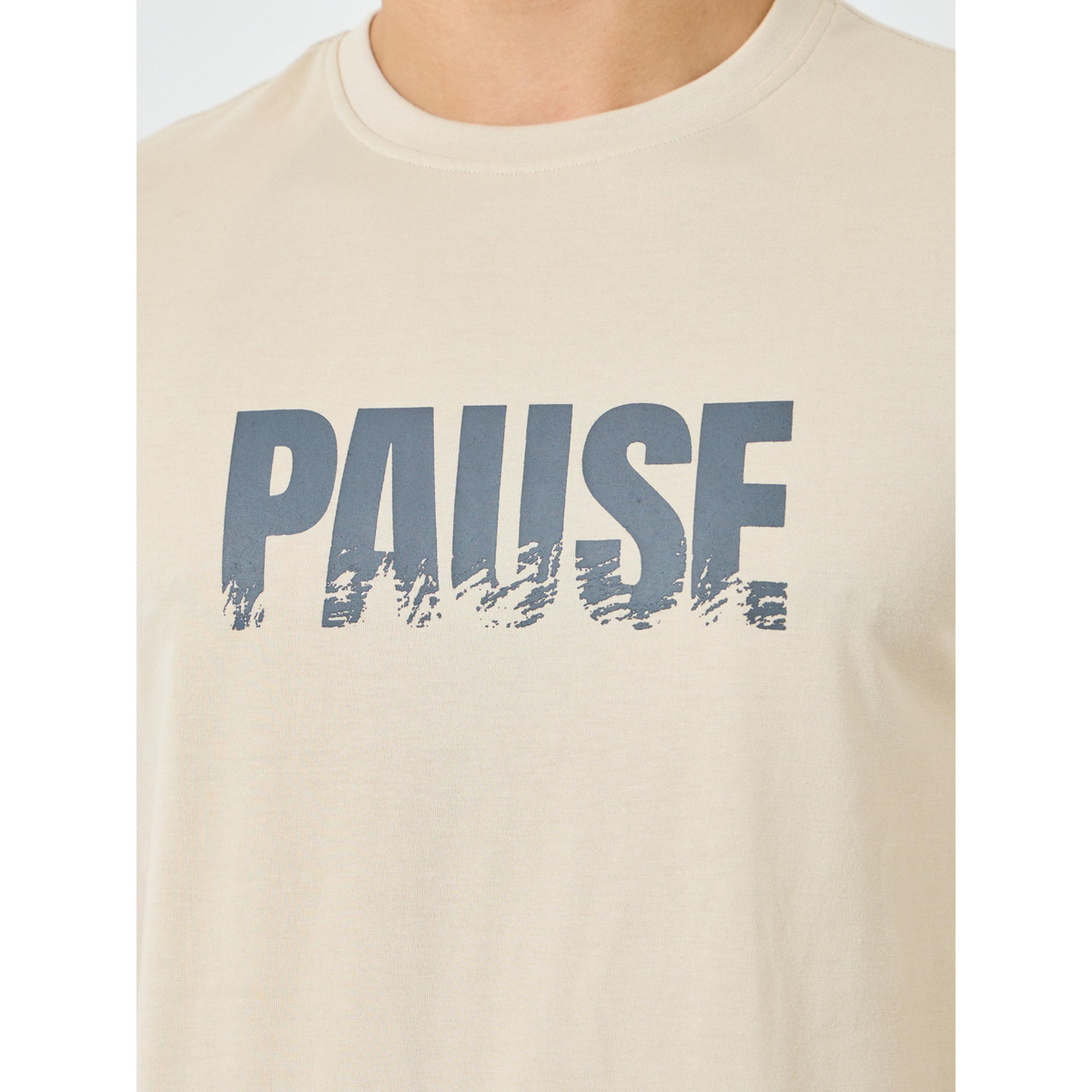 Styli Men Beige Graphic Print T-Shirt and Pyjama Set-men-clothing-nightwear-sets-image-6