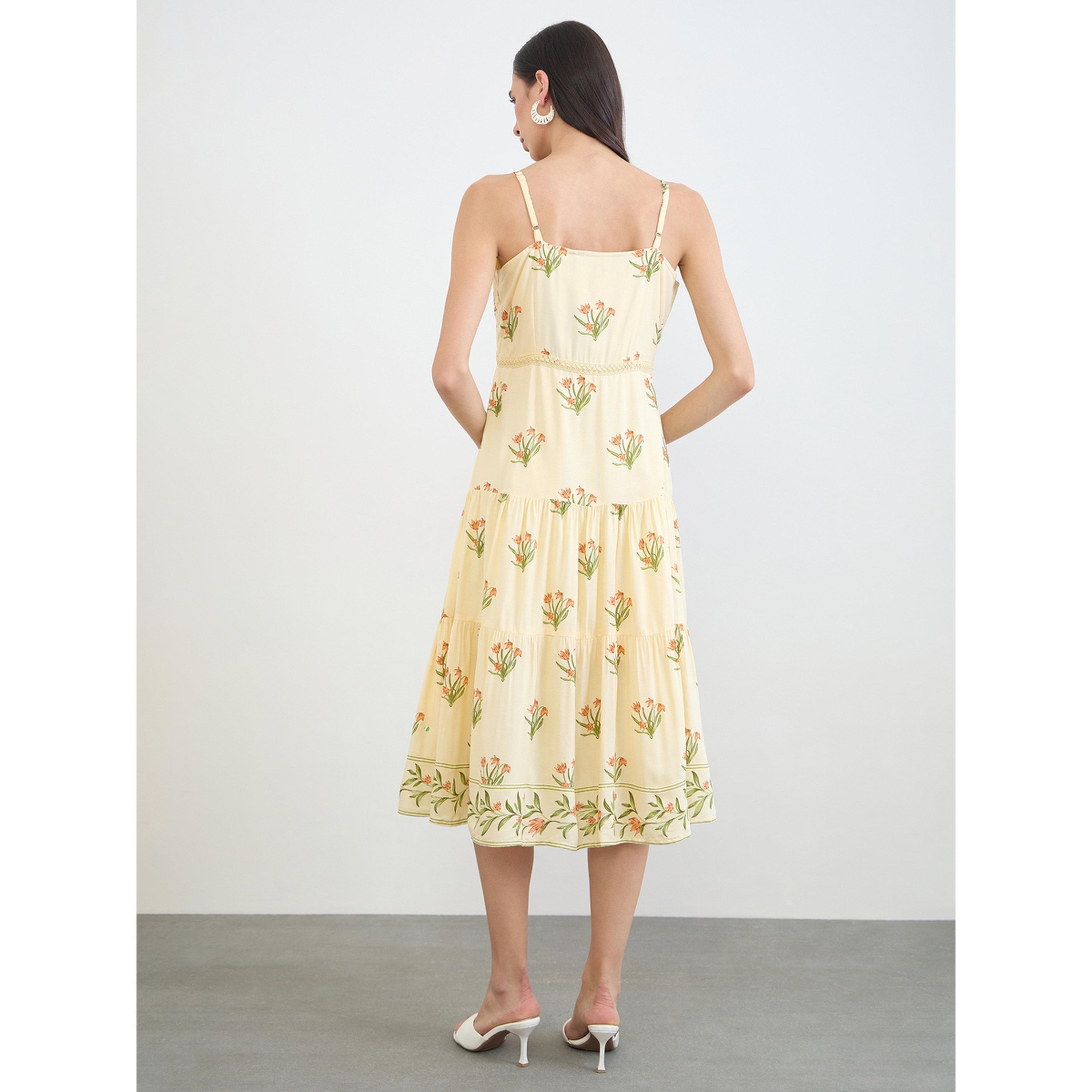 فستان ميدي متعدد الطبقات بحمالات ونقشة زهور-women-clothing-dresses-image-5