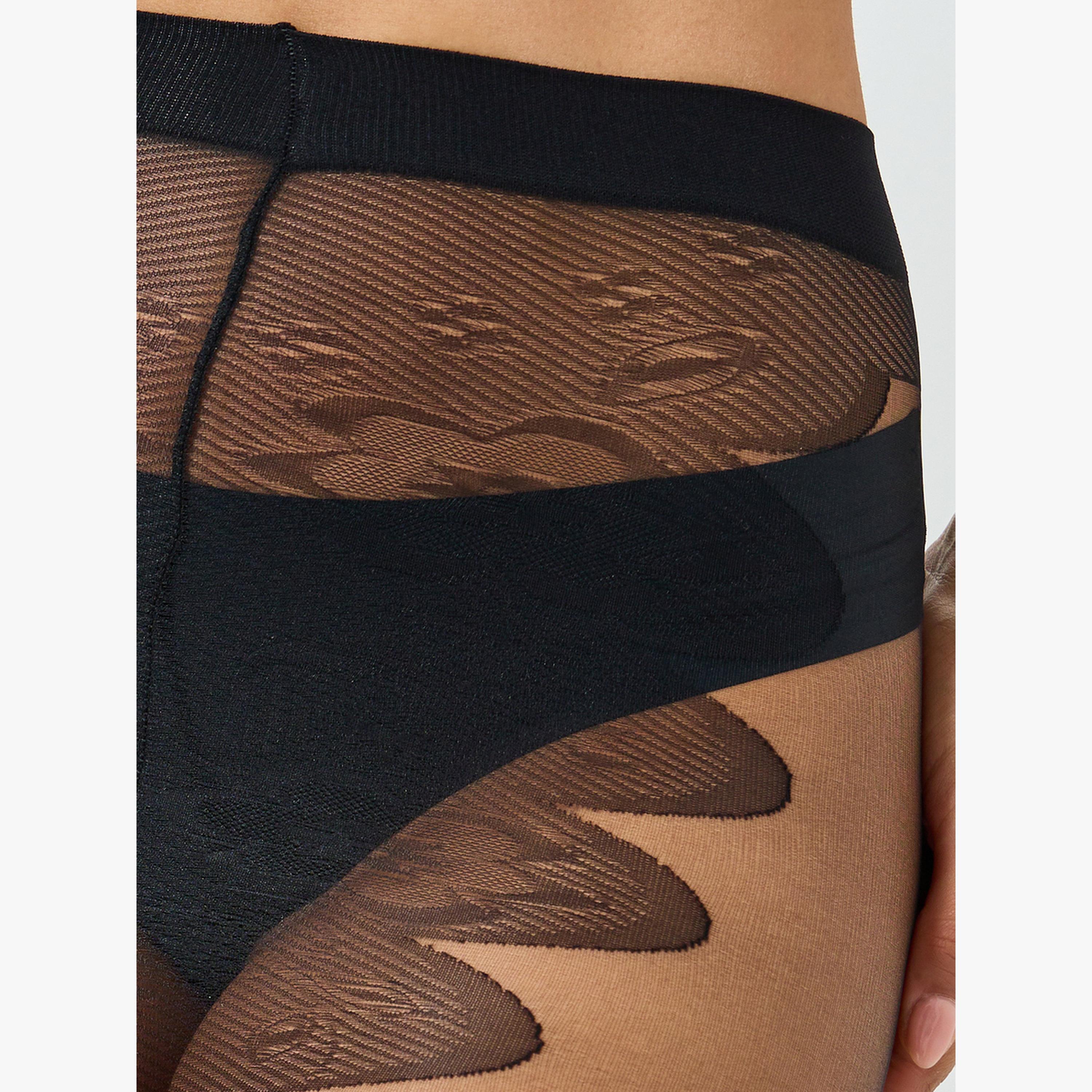Styli Black Thick Tights-women-clothing-lingerie-shapewear-image-3