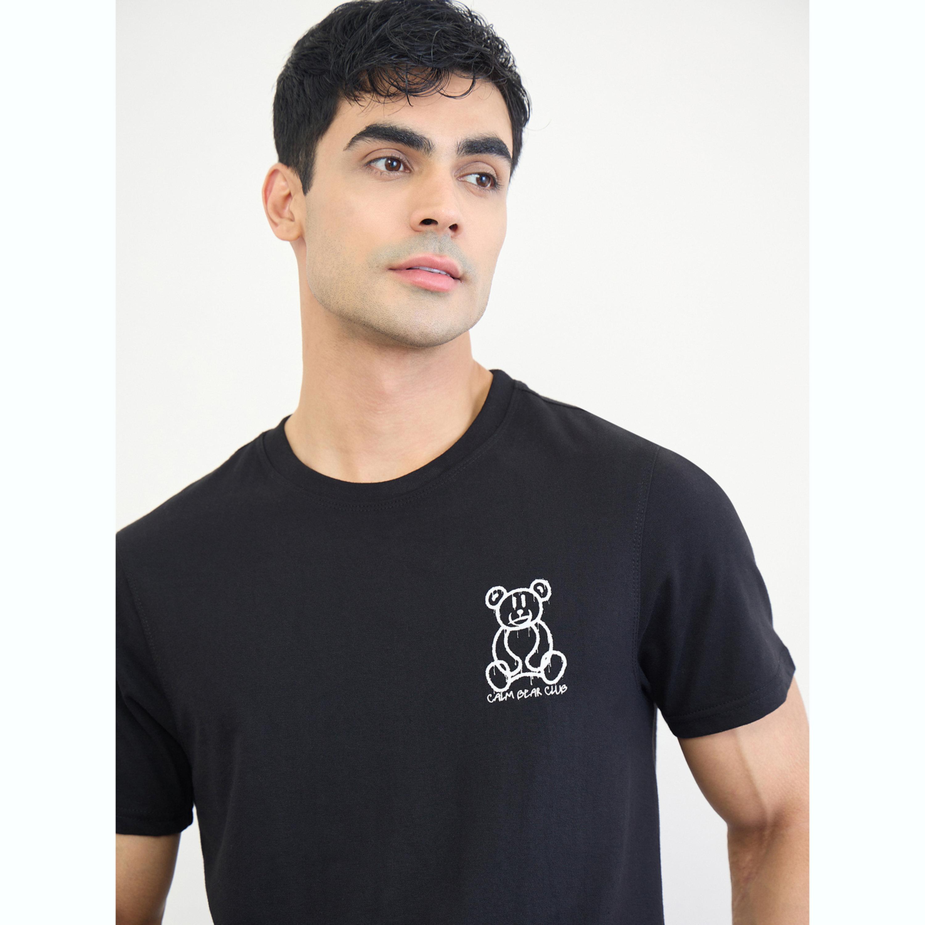 مجموعة من شورت كاروهات وتيشيرت قطن مطبوع-men-clothing-nightwear-sets-image-6