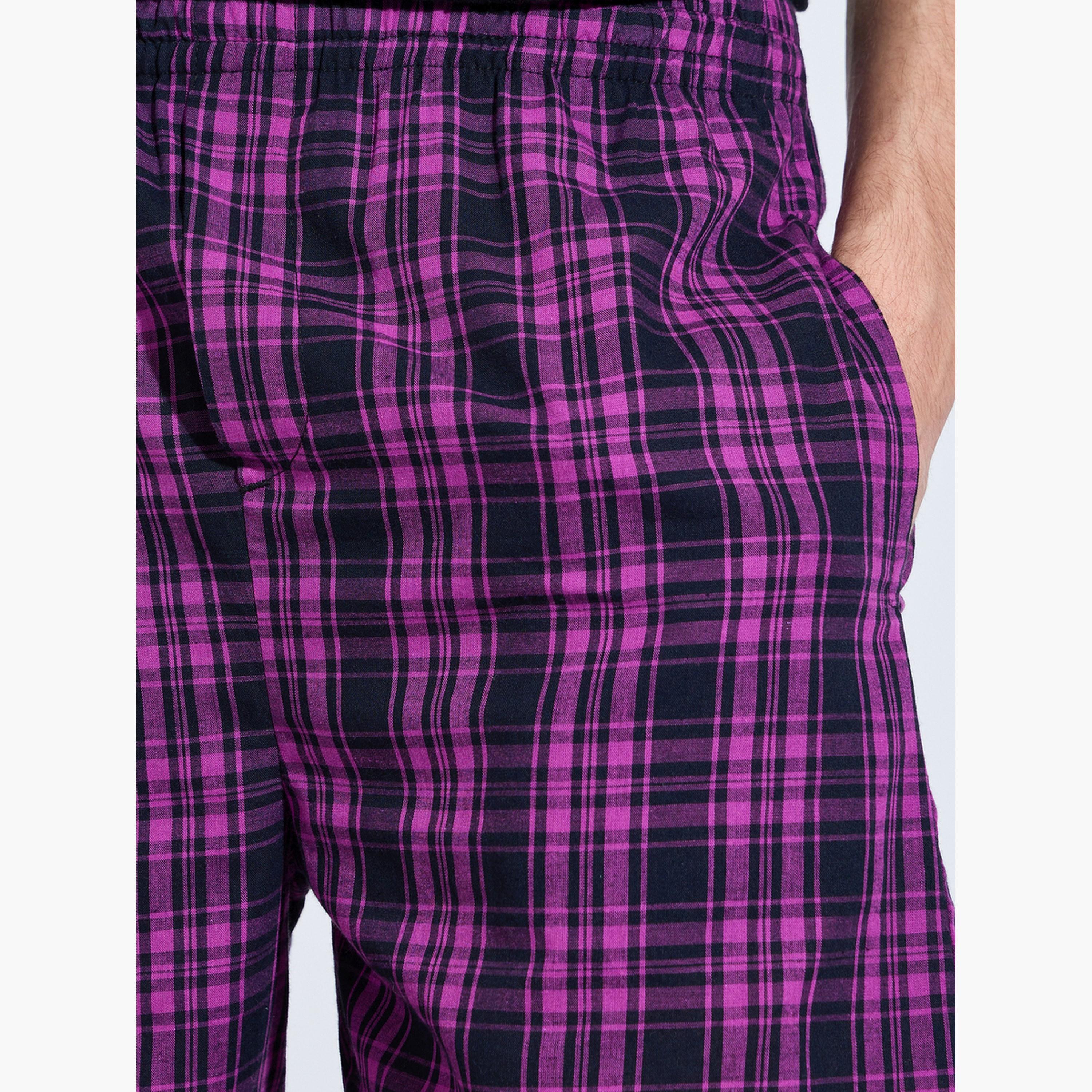 طقم من 2 سراويل بوكسر قطن بكاروهات-men-clothing-innerwear-underwear-image-4