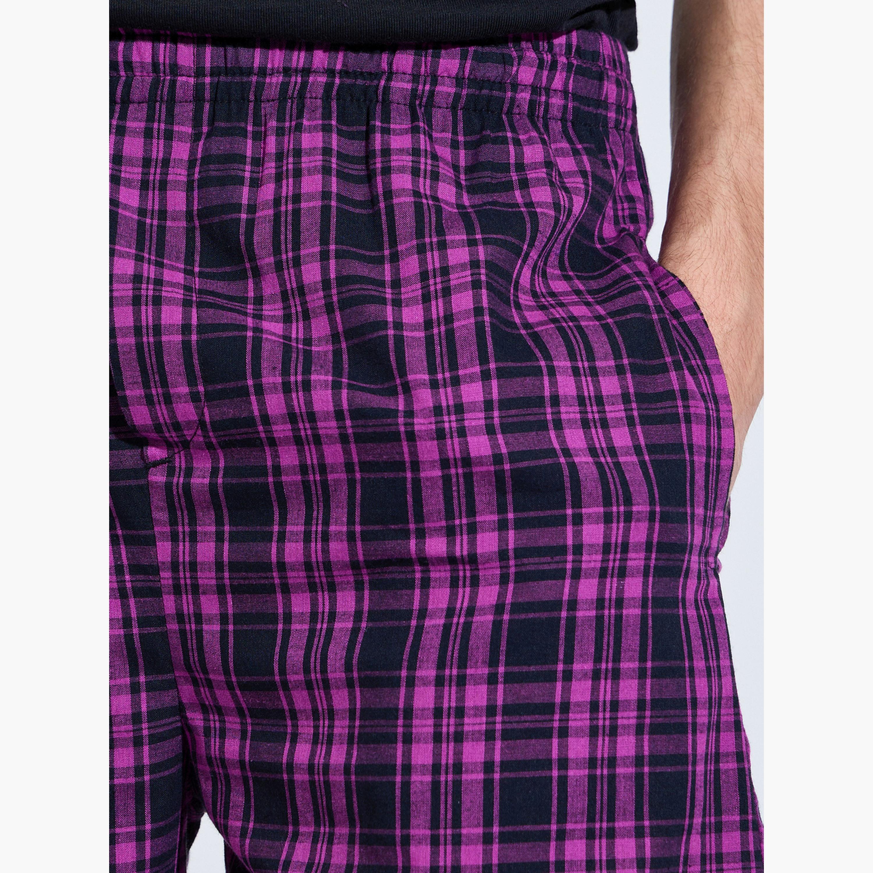 طقم من 2 سراويل بوكسر قطن بكاروهات-men-clothing-innerwear-underwear-image-4