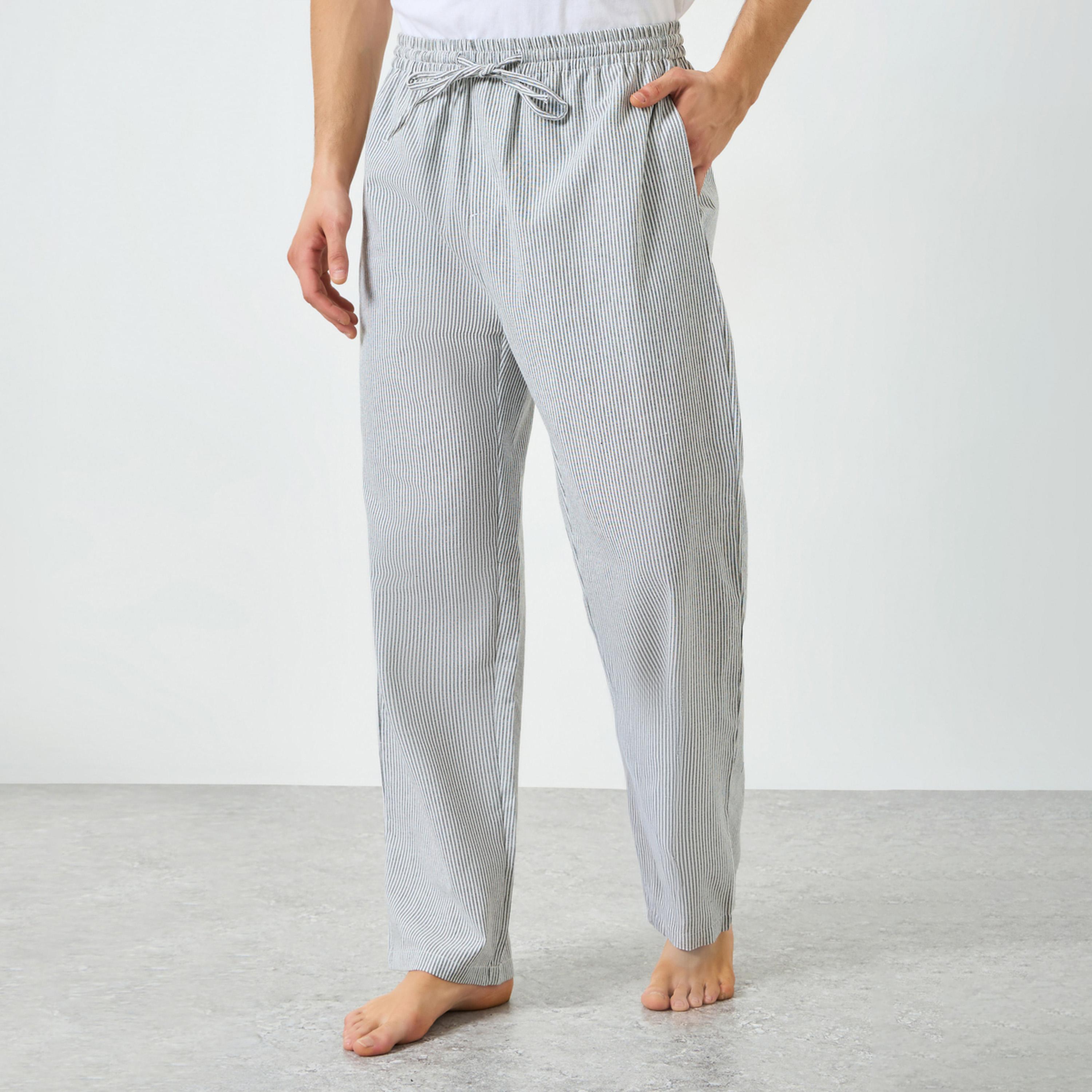 Styli Men 100% Cotton Striped Pyjama-men-clothing-nightwear-pyjamaandshorts-image-1