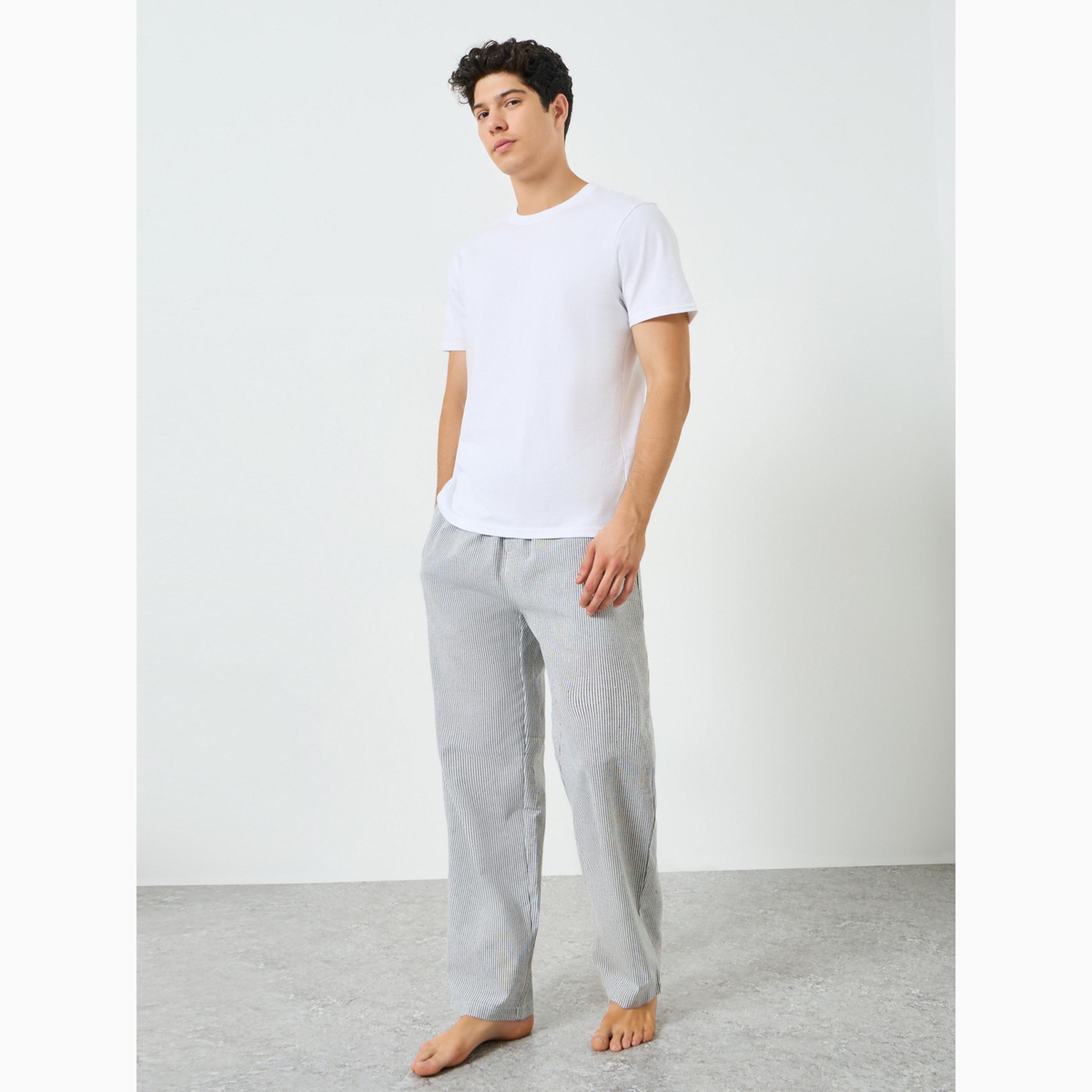 Styli Men 100% Cotton Striped Pyjama-men-clothing-nightwear-pyjamaandshorts-image-2