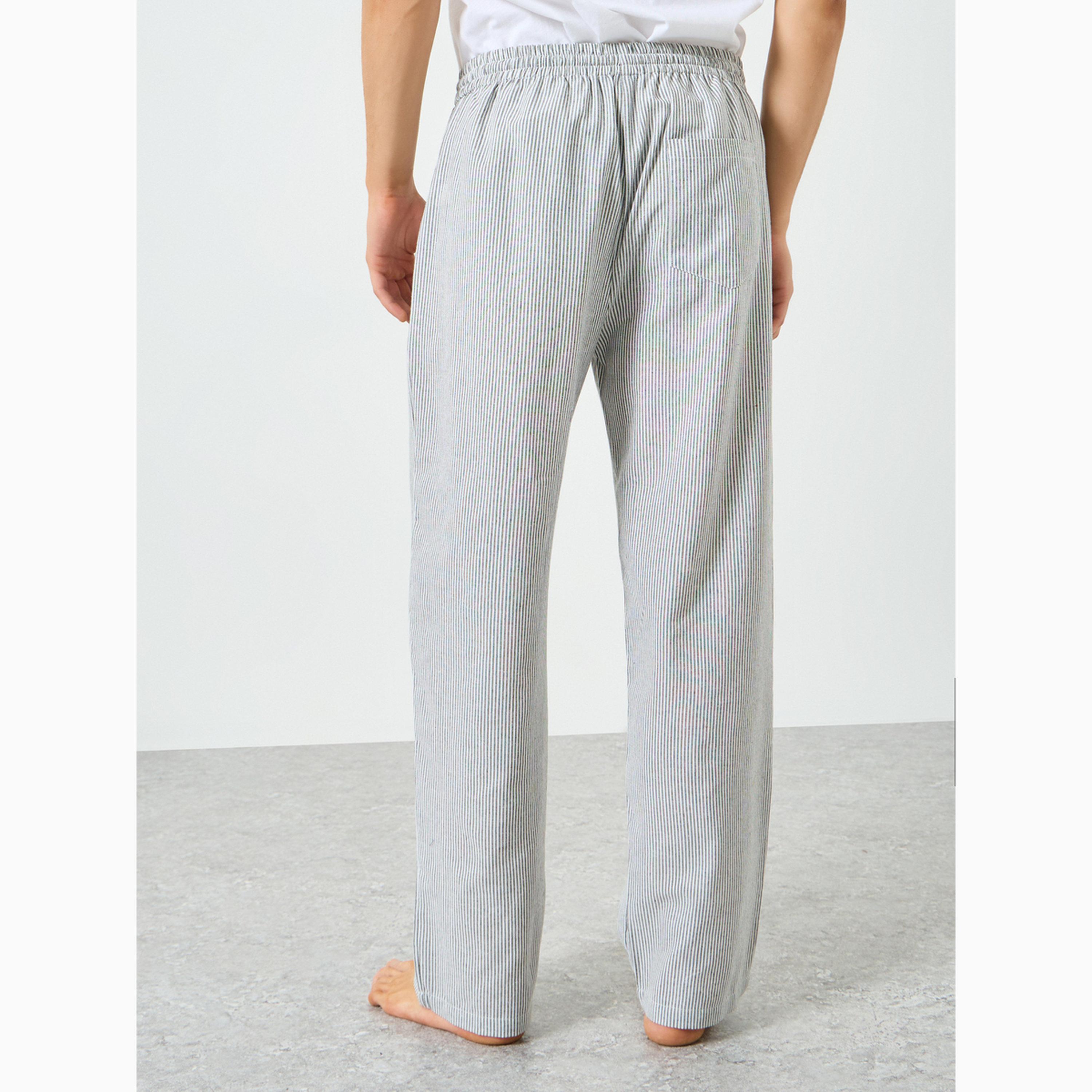 Styli Men 100% Cotton Striped Pyjama-men-clothing-nightwear-pyjamaandshorts-image-5