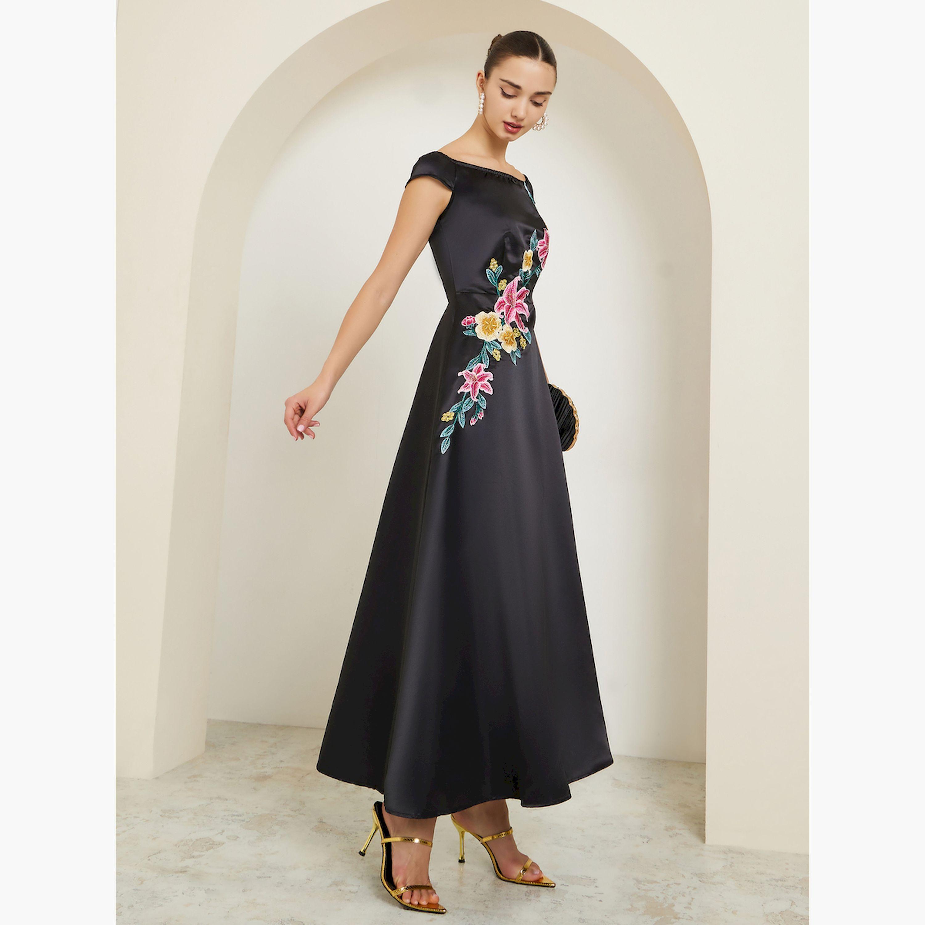 Styli Back Off Shoulder Embroidered Applique Maxi Dress-women-clothing-dresses-image-3