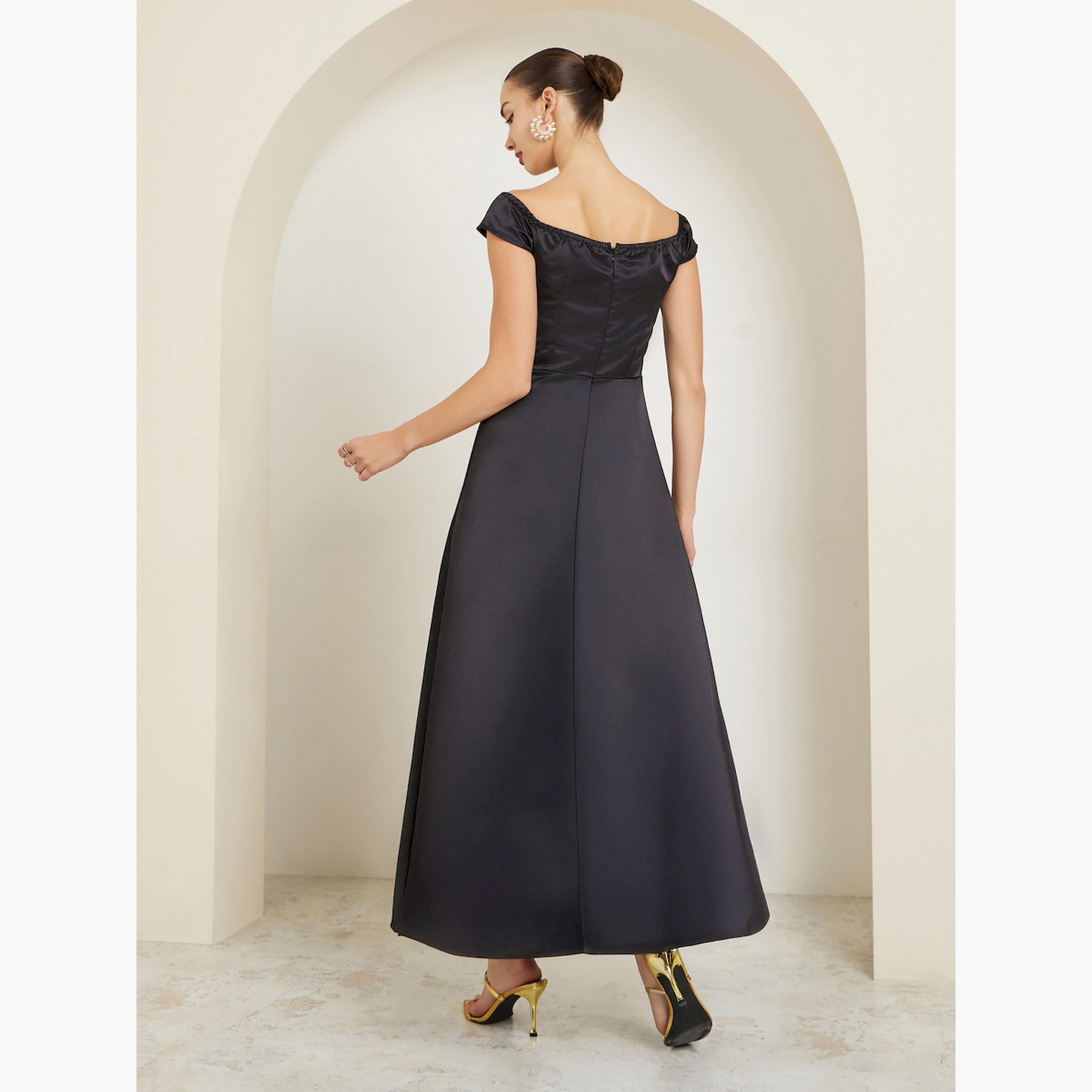 Styli Back Off Shoulder Embroidered Applique Maxi Dress-women-clothing-dresses-image-4