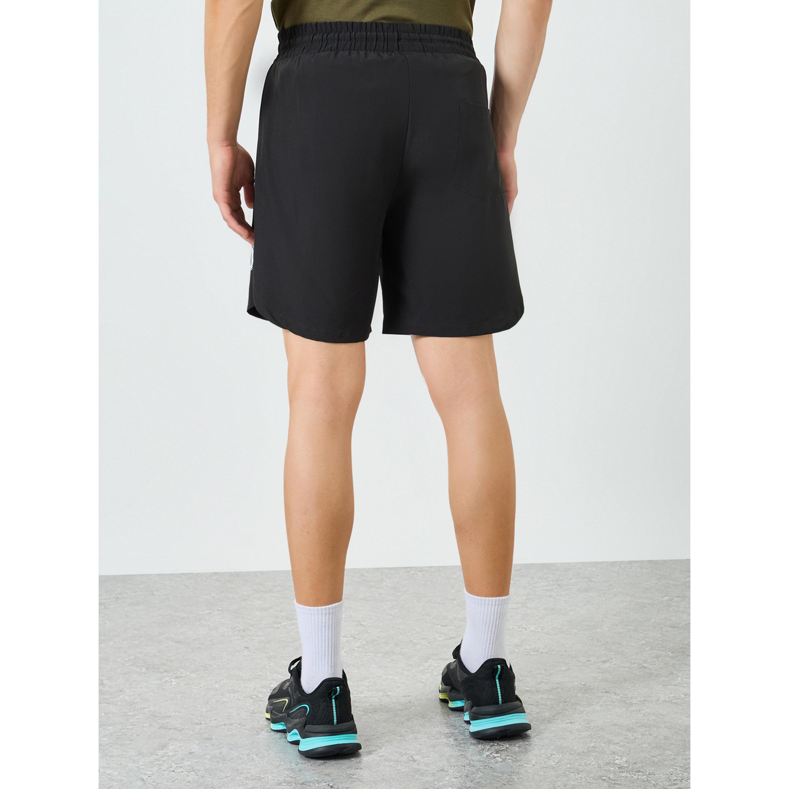 Styli Men Black Regular Fit Shorts-men-clothing-sportswearandactivewear-bottoms-shorts-image-4