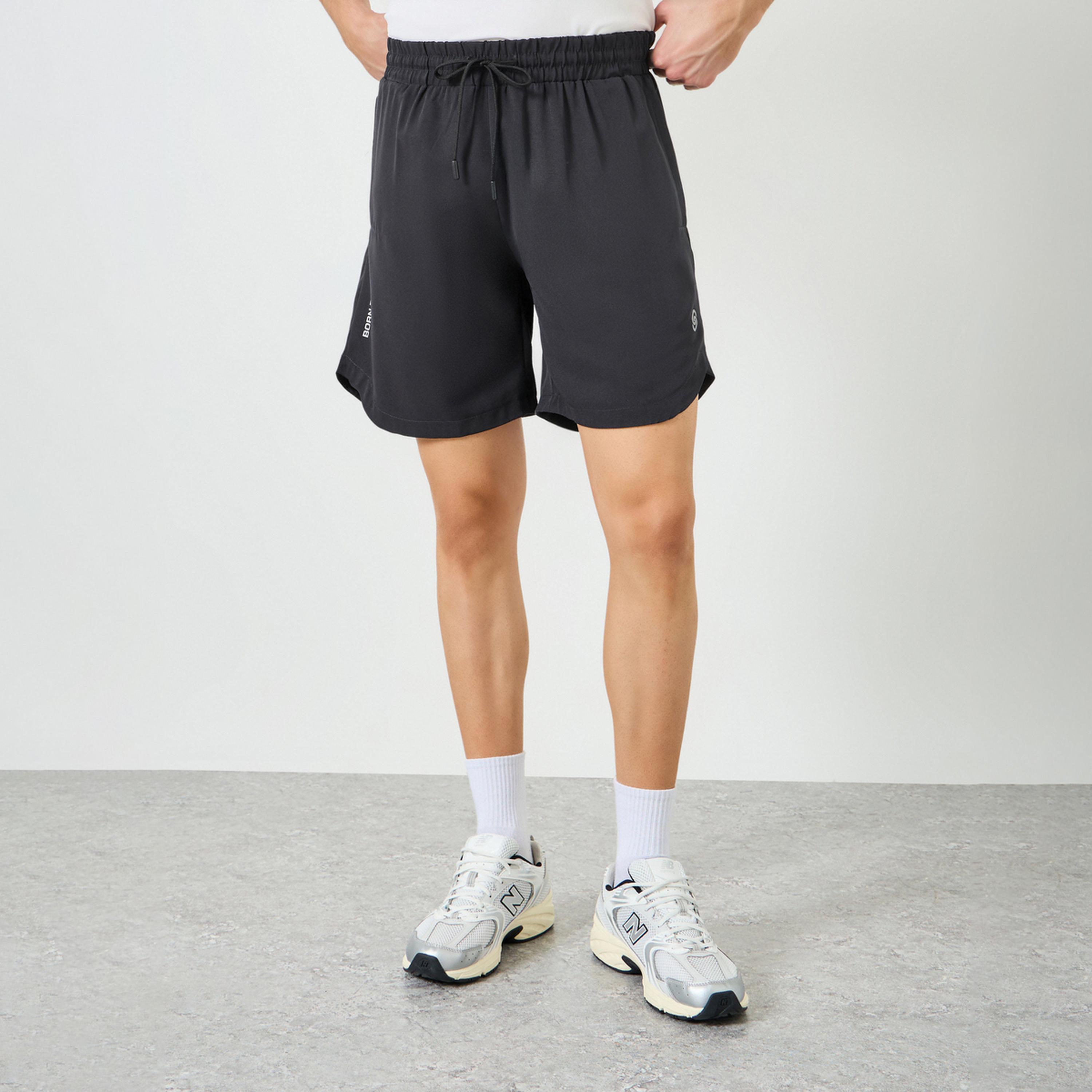 شورت جري بقصة عادية وجيب بسحاب للرجال-men-clothing-bottoms-shorts-image-1