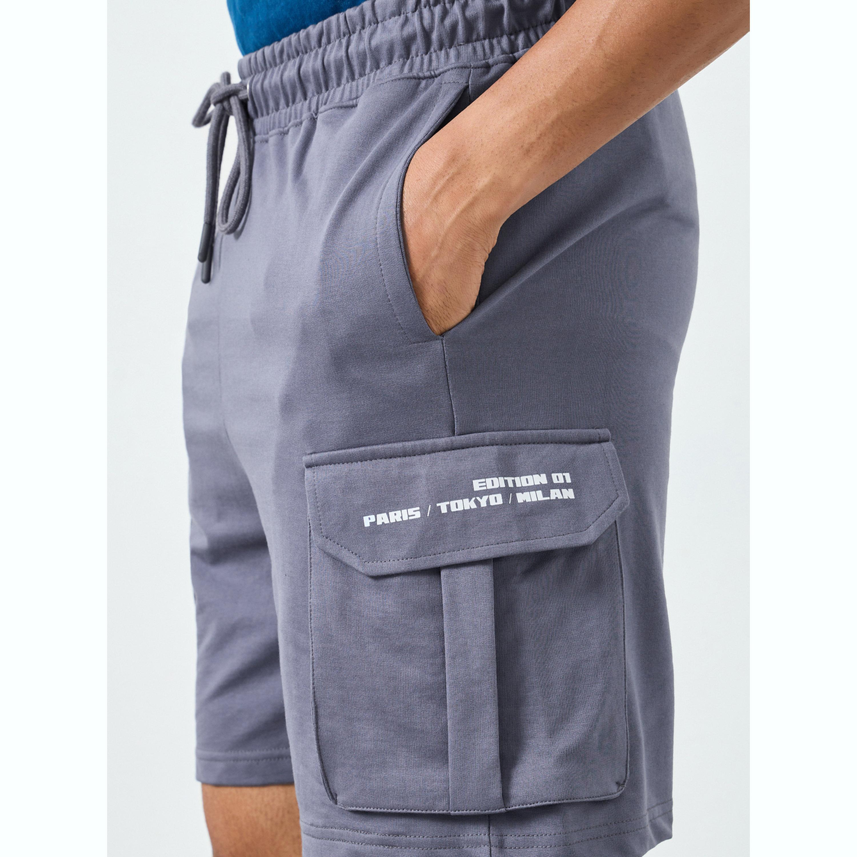 Styli Men Printed Cargo Pocket Shorts-men-clothing-bottoms-shorts-image-4