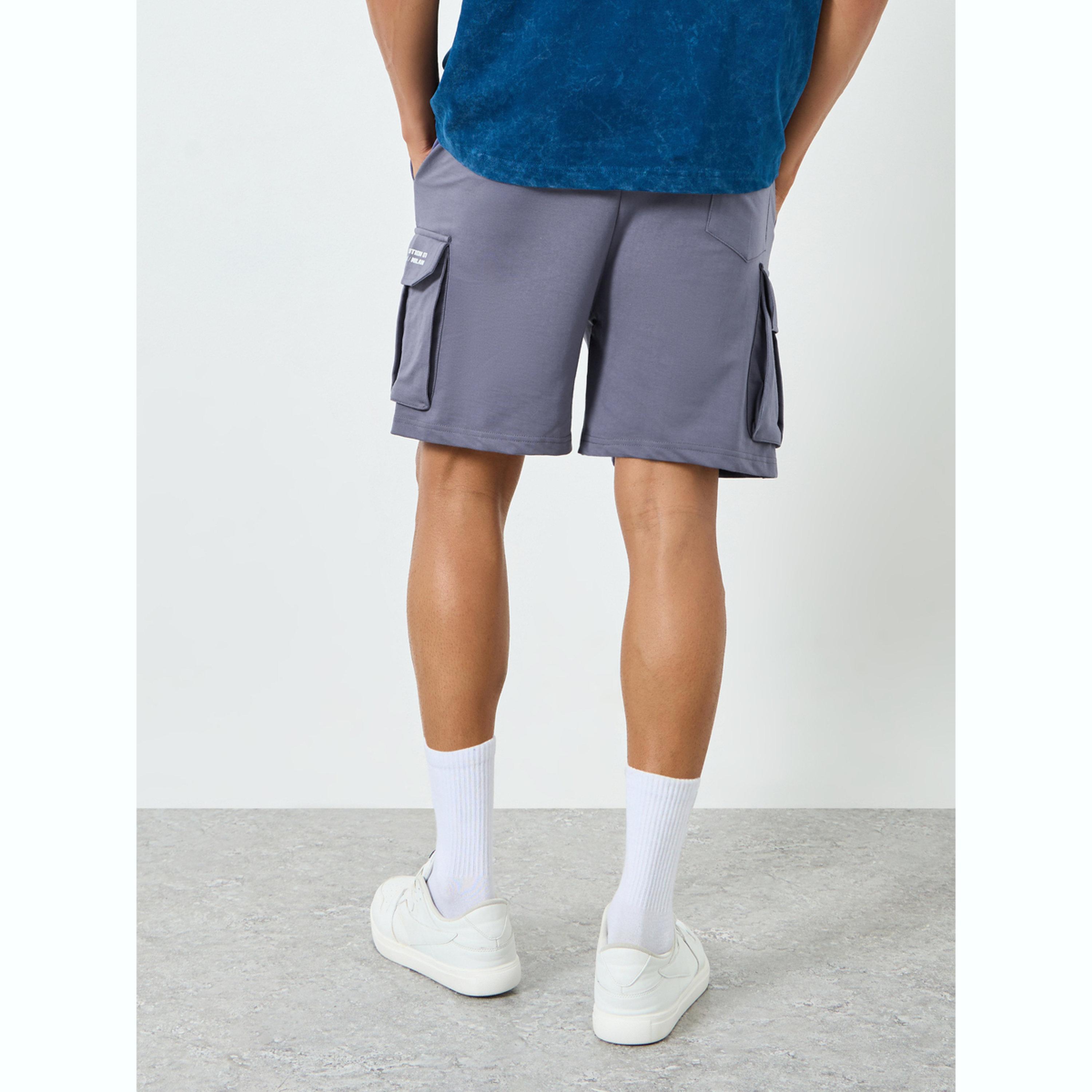 Styli Men Printed Cargo Pocket Shorts-men-clothing-bottoms-shorts-image-5