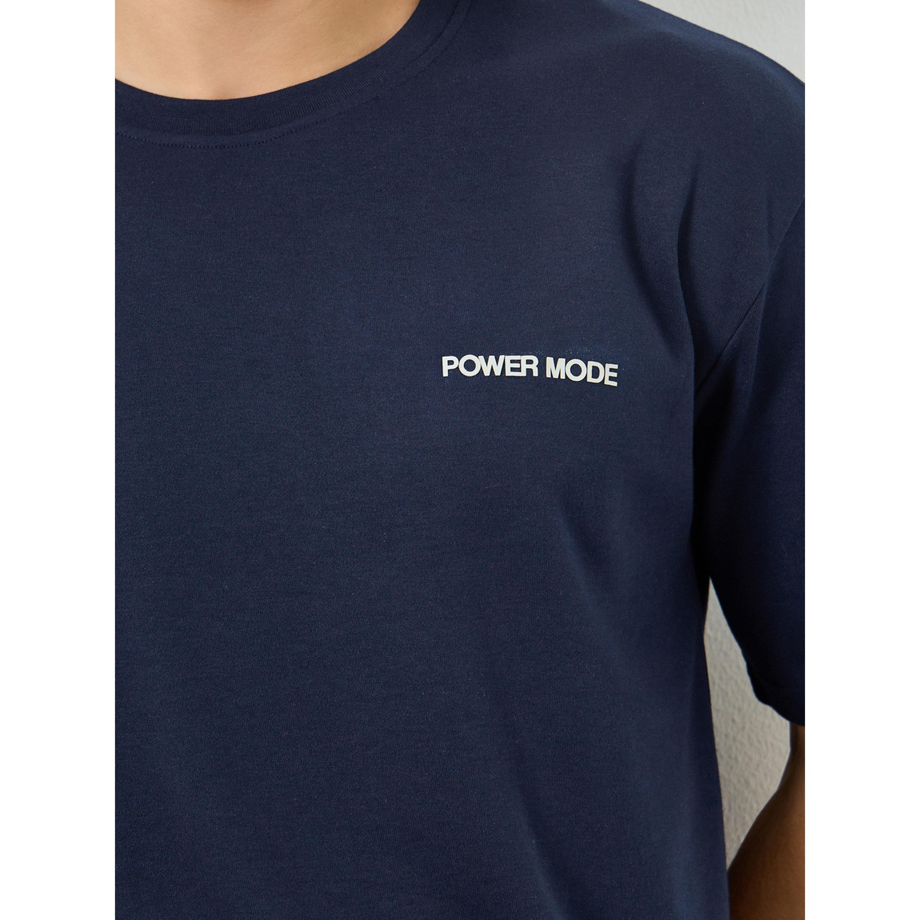 Styli Men Navy Blue Oversized T-Shirt-men-clothing-sportswearandactivewear-tshirtsandpolos-image-5