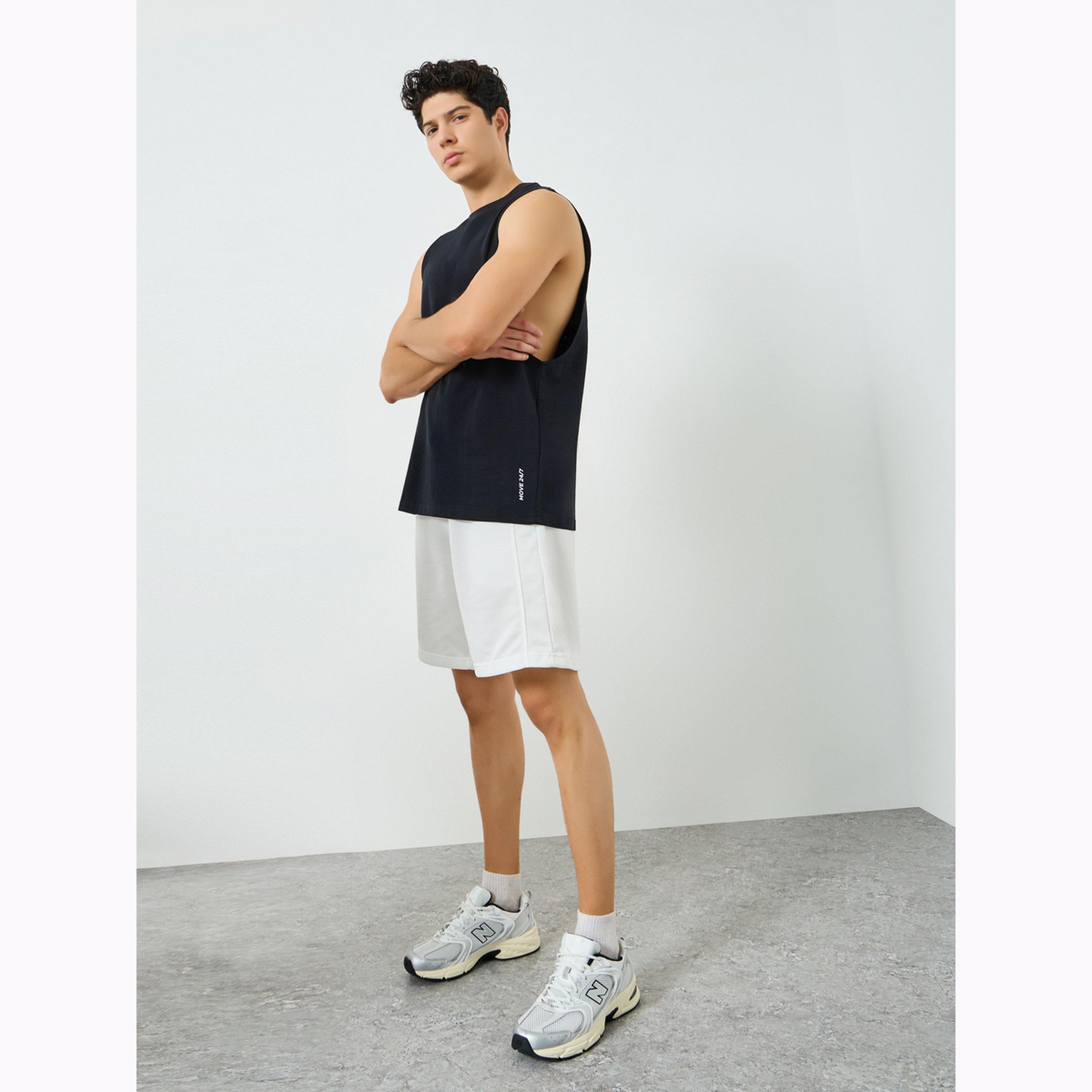Styli Men Black Minimal Printed Tank-men-clothing-sportswearandactivewear-tshirtsandpolos-image-2