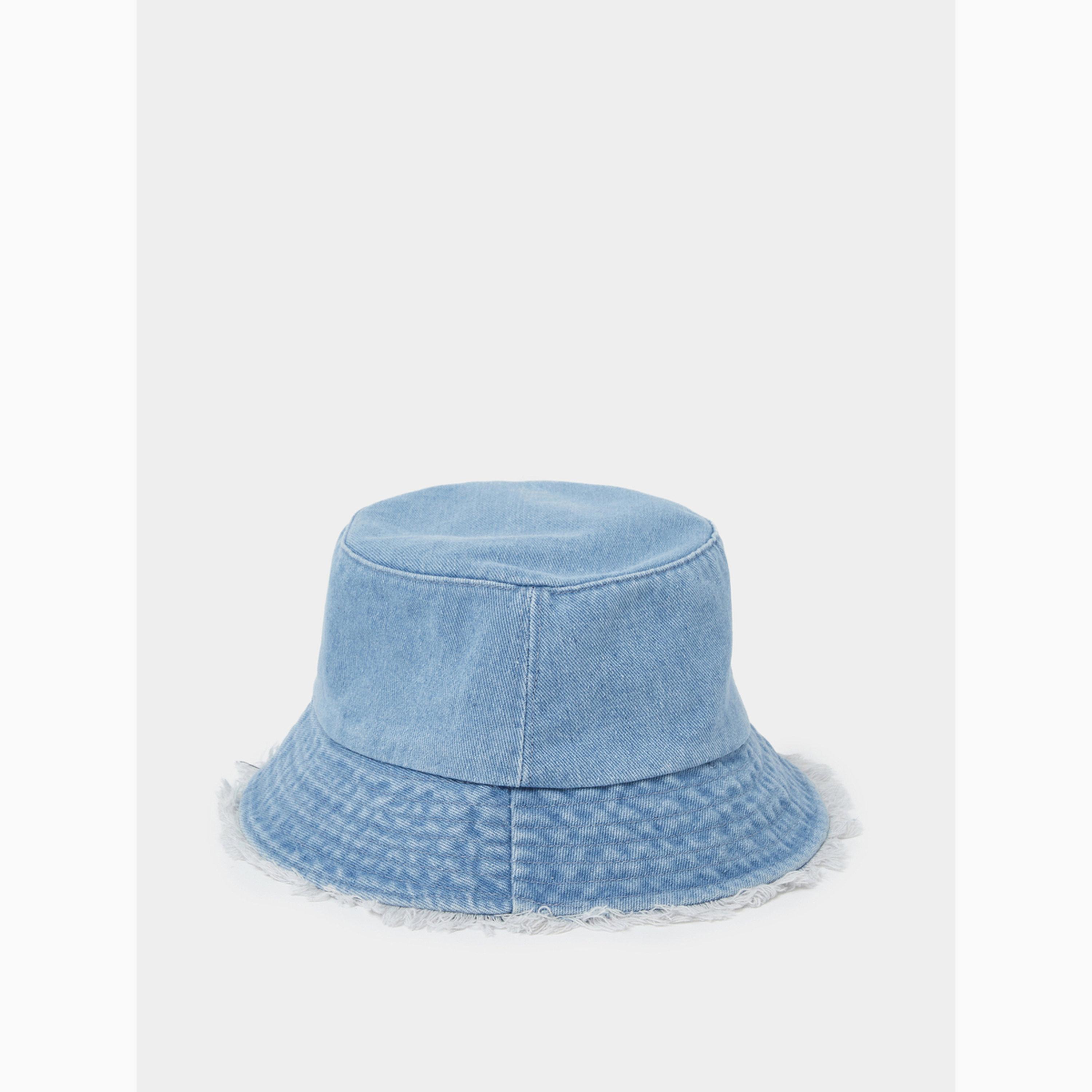 Styli Frayed Edge Denim Bucket Hat-women-clothingaccessories-capsandhats-image-2
