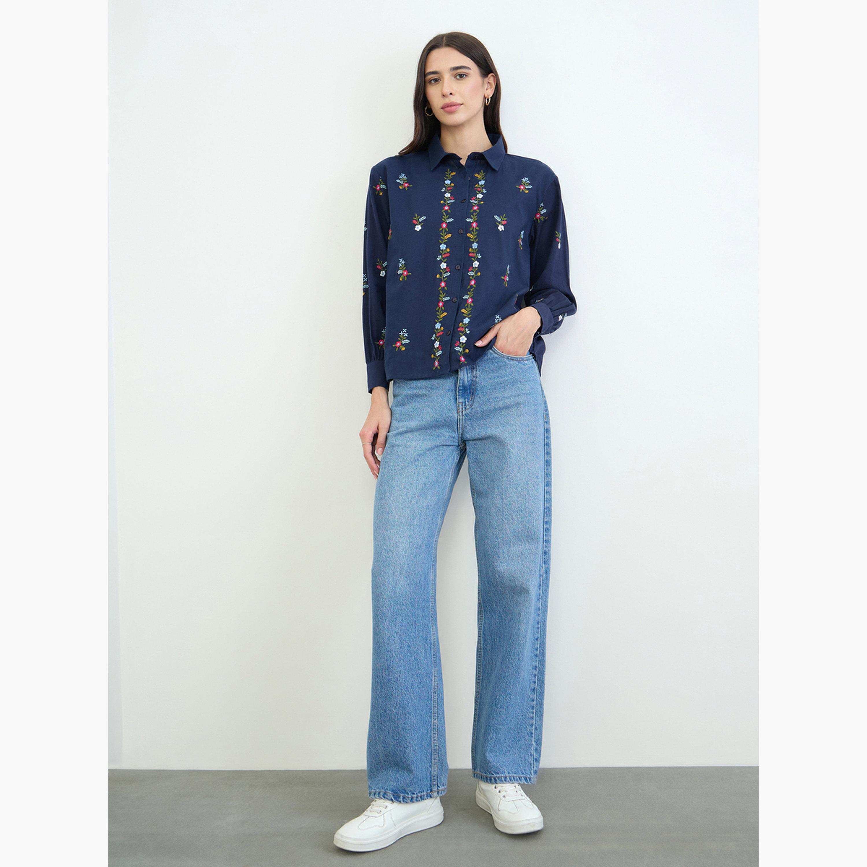 بلوزة قطن مطرزة-women-clothing-shirtsandblouses-shirts-image-2