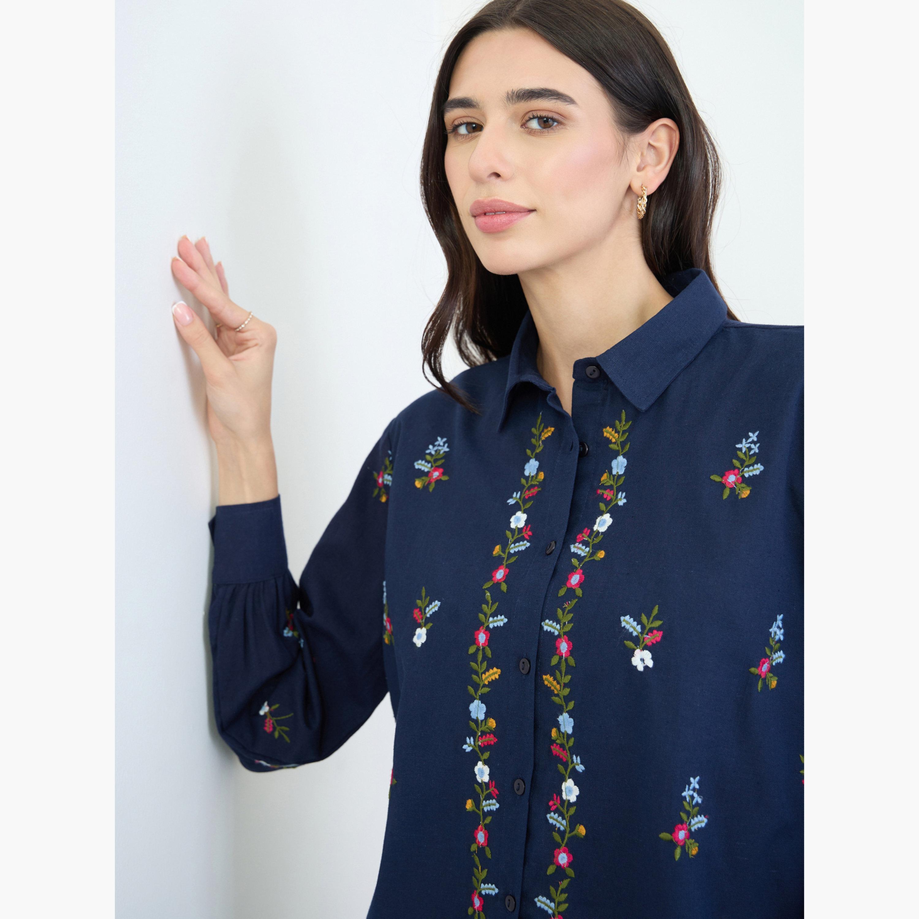 بلوزة قطن مطرزة-women-clothing-shirtsandblouses-shirts-image-5