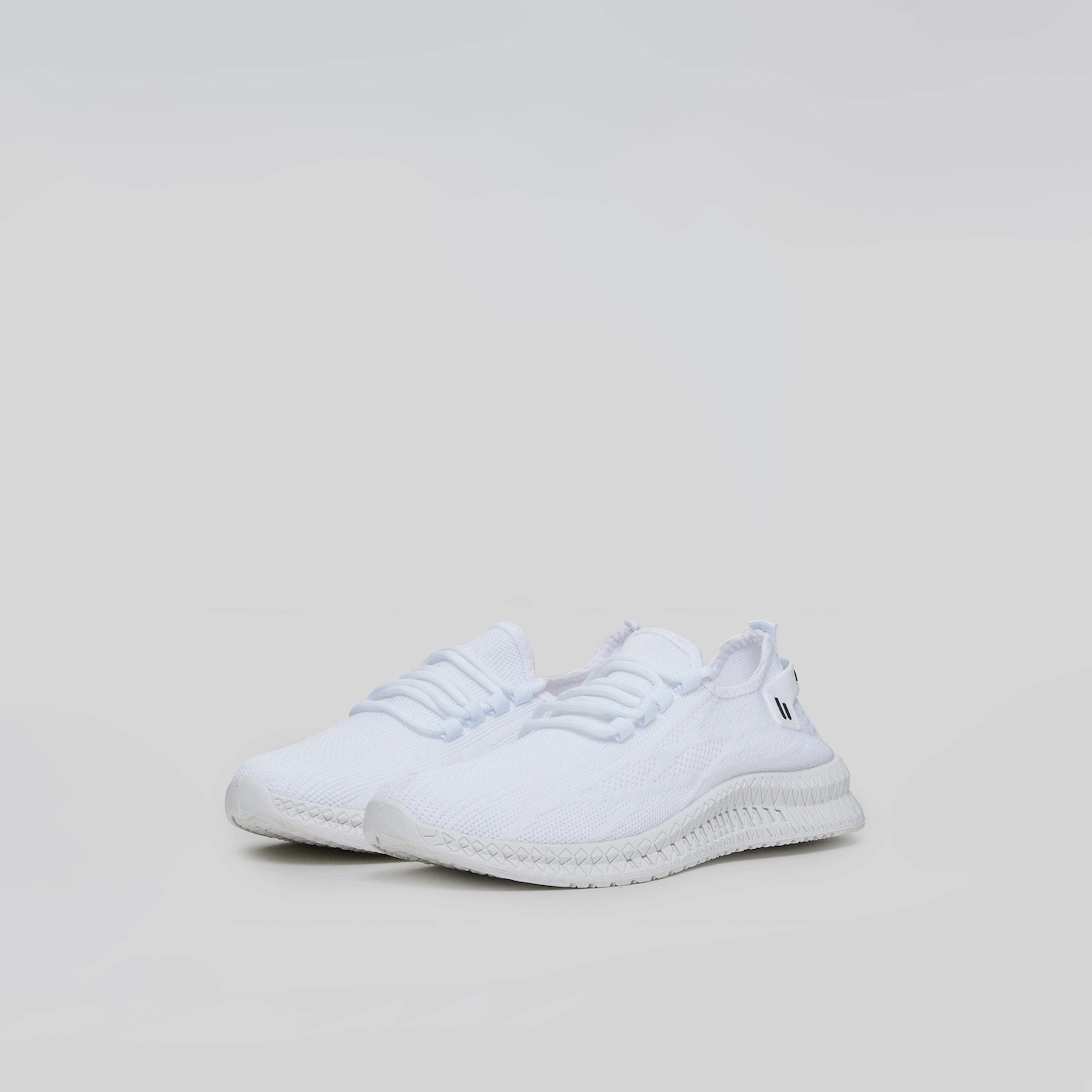 Styli Men White Knit Running Sneakers-sports-men-shoes-image-1