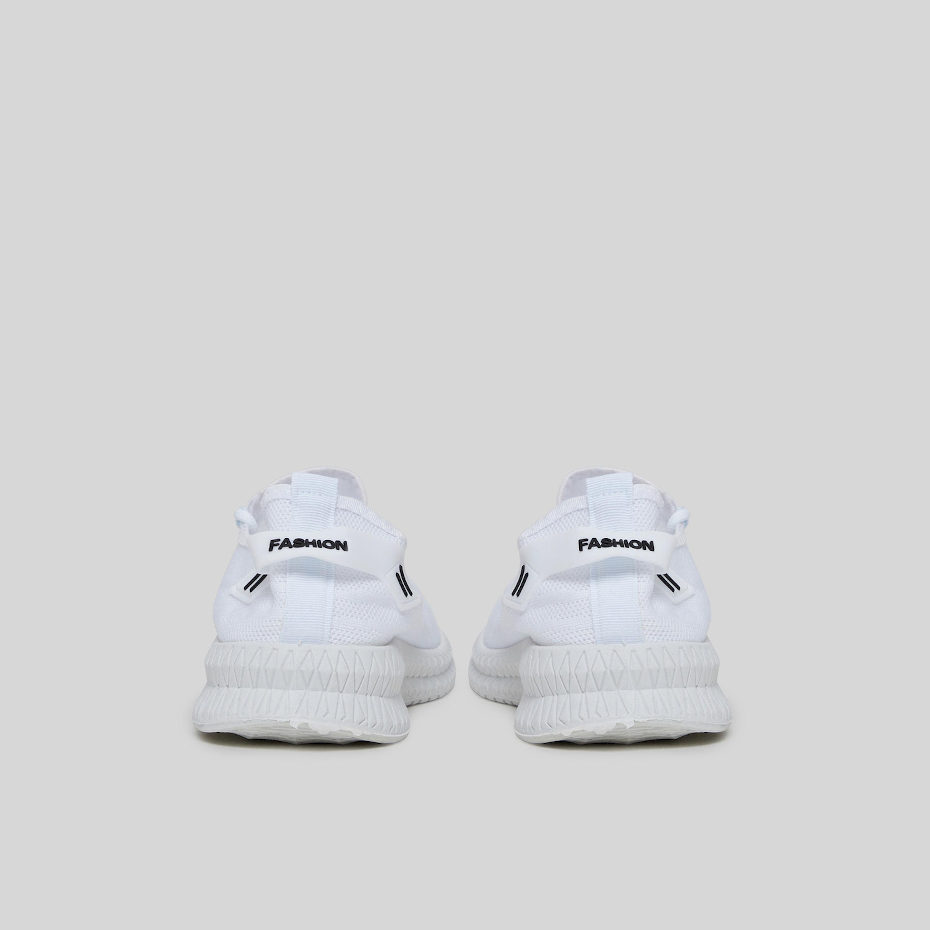 Styli Men White Knit Running Sneakers-sports-men-shoes-image-5