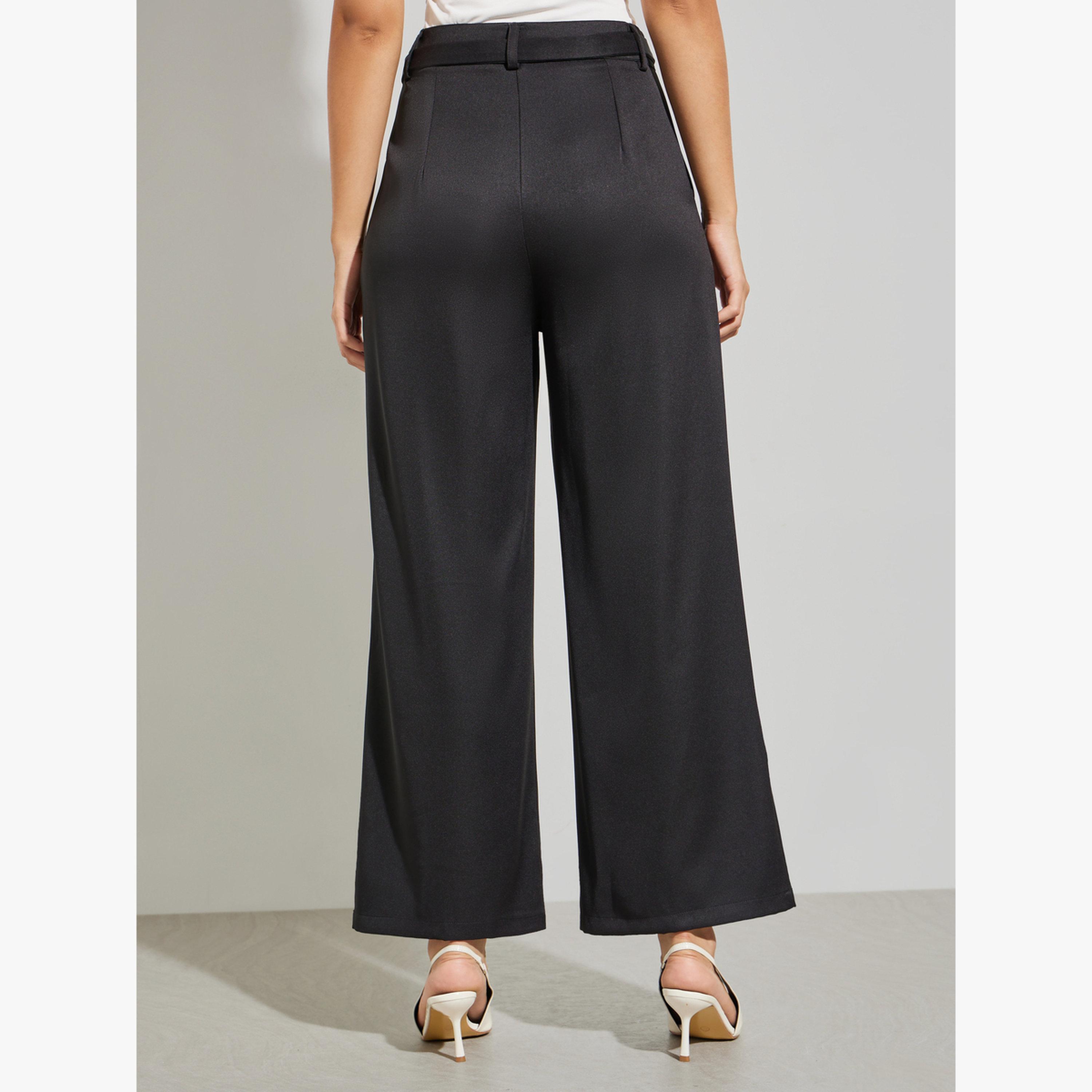 بنطال بأرجل واسعة وتفاصيل سلسلة حلقات-women-clothing-bottoms-trousers-image-4
