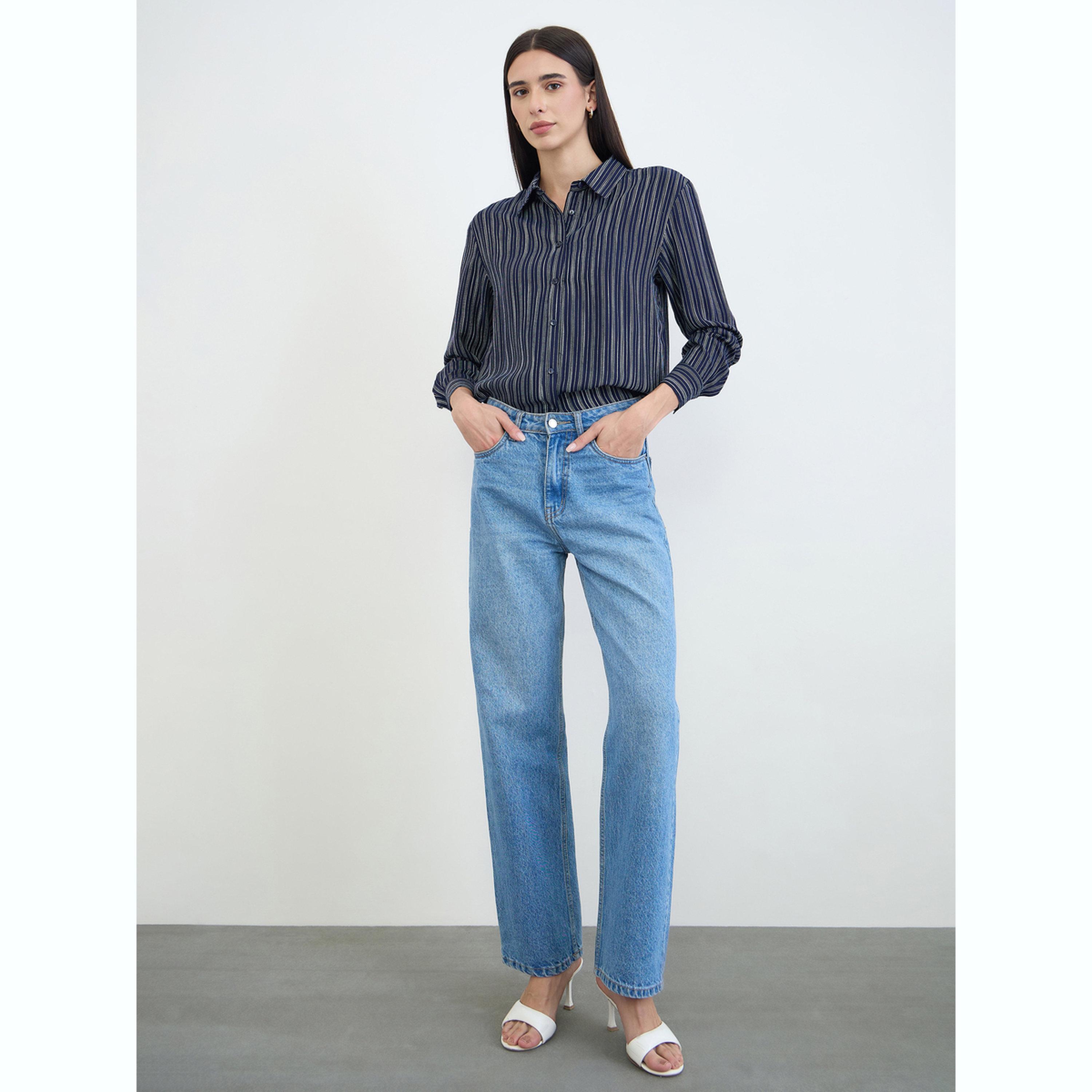 بلوزة مخططة بأكمام طويلة-women-clothing-shirtsandblouses-shirts-image-2