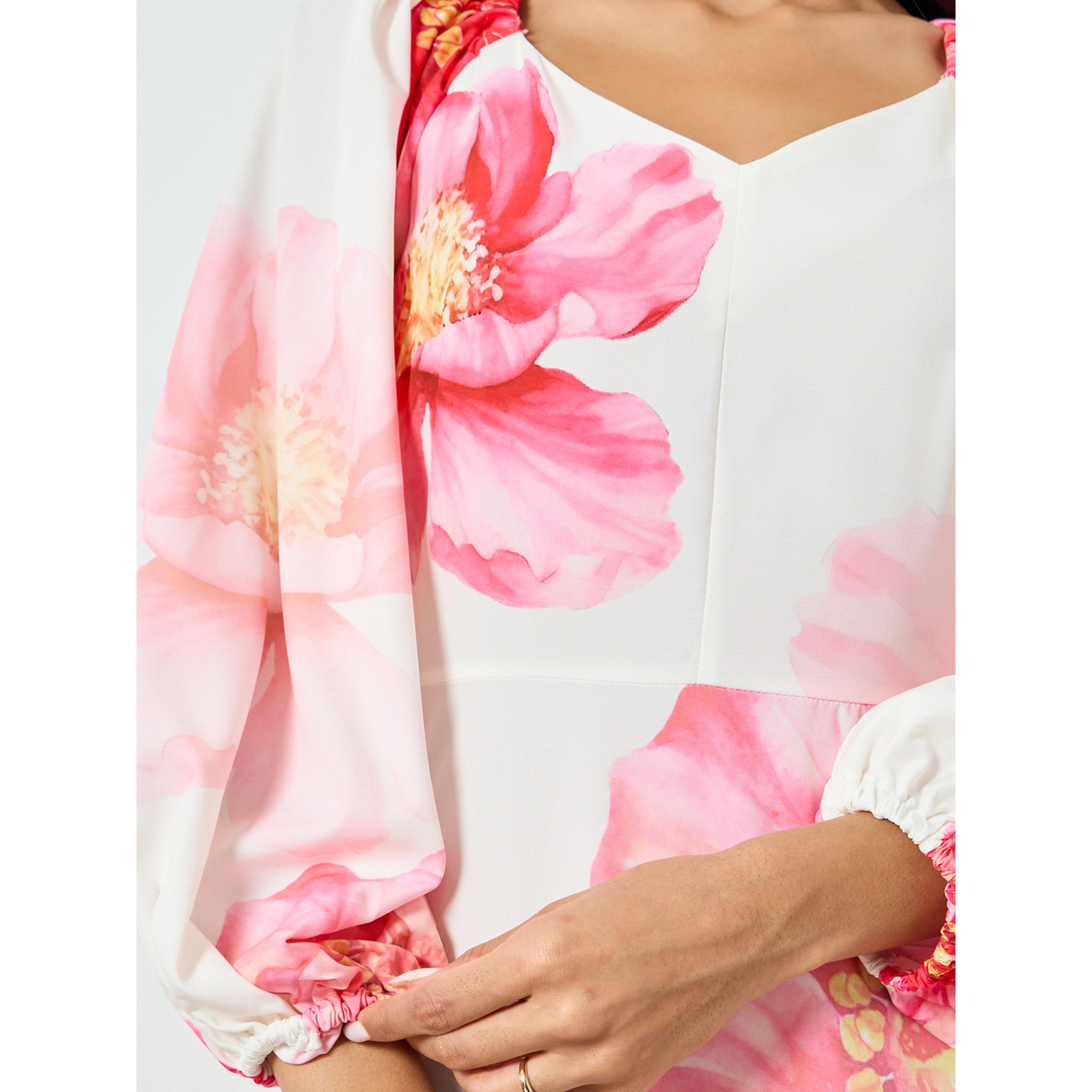 فستان طويل بنقش زهور وياقة قلب-women-clothing-dresses-image-5