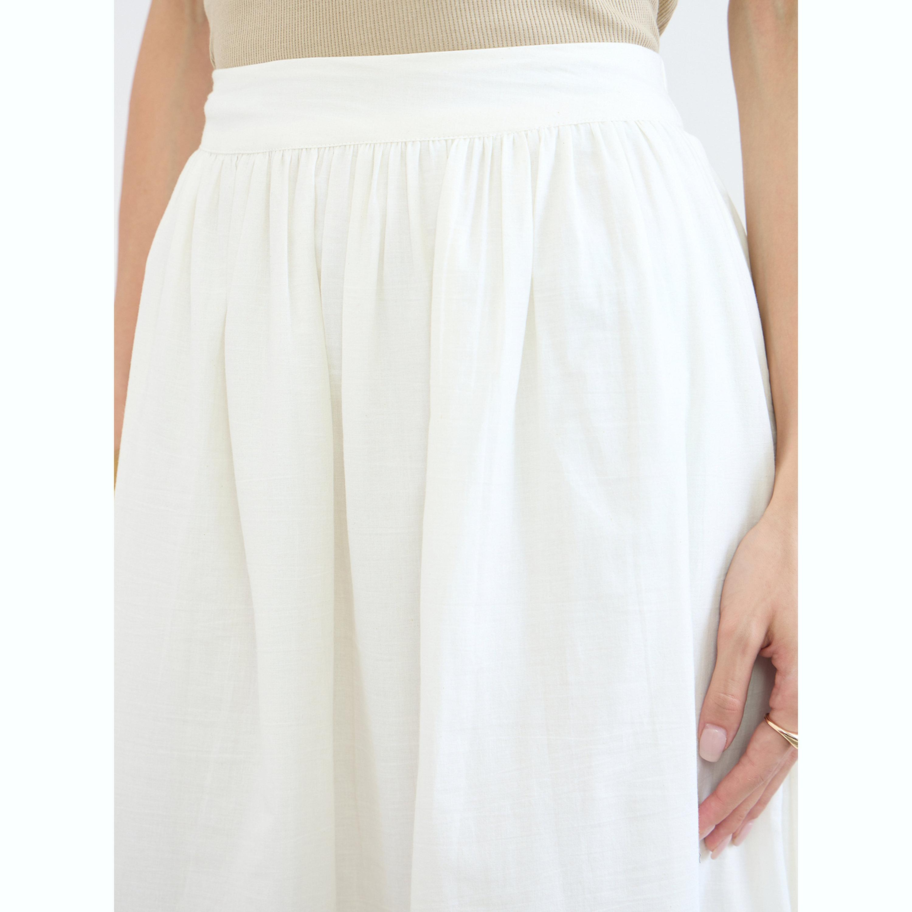 Styli Off White Schiffli Hem A-Line Maxi Skirt-women-clothing-bottoms-skirts-image-3