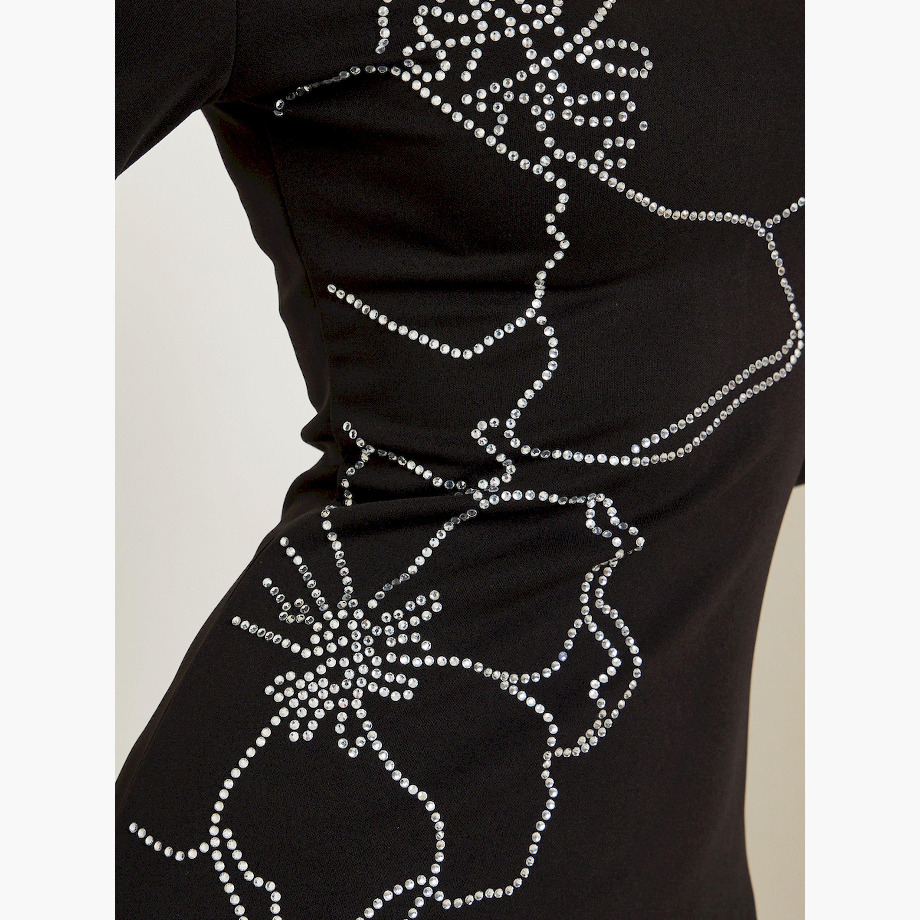 فستان ميدي قصة ضيقة مزين-women-clothing-dresses-image-5
