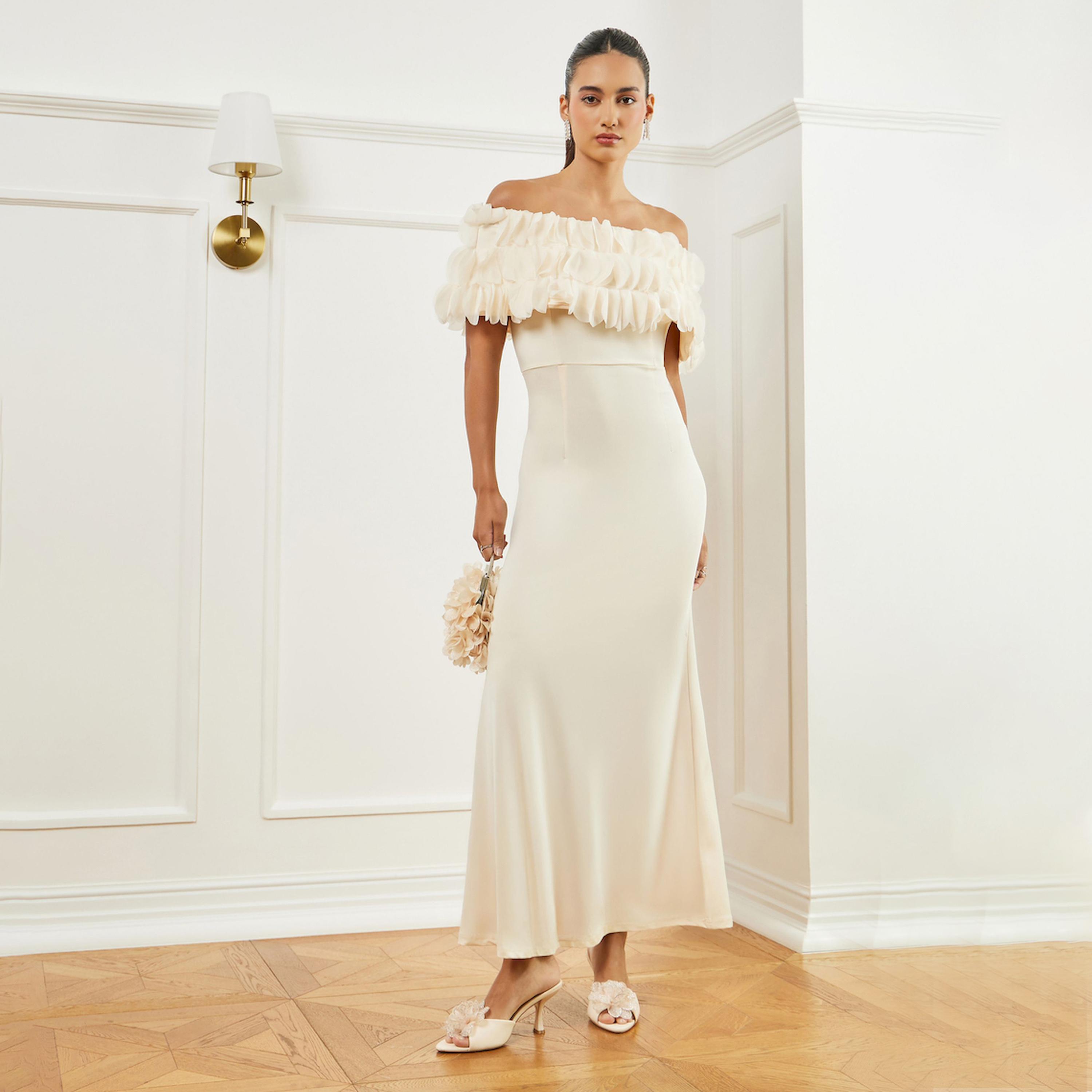 Styli Cream Off-Shoulder Bodycon Maxi Dress-women-clothing-dresses-image-1
