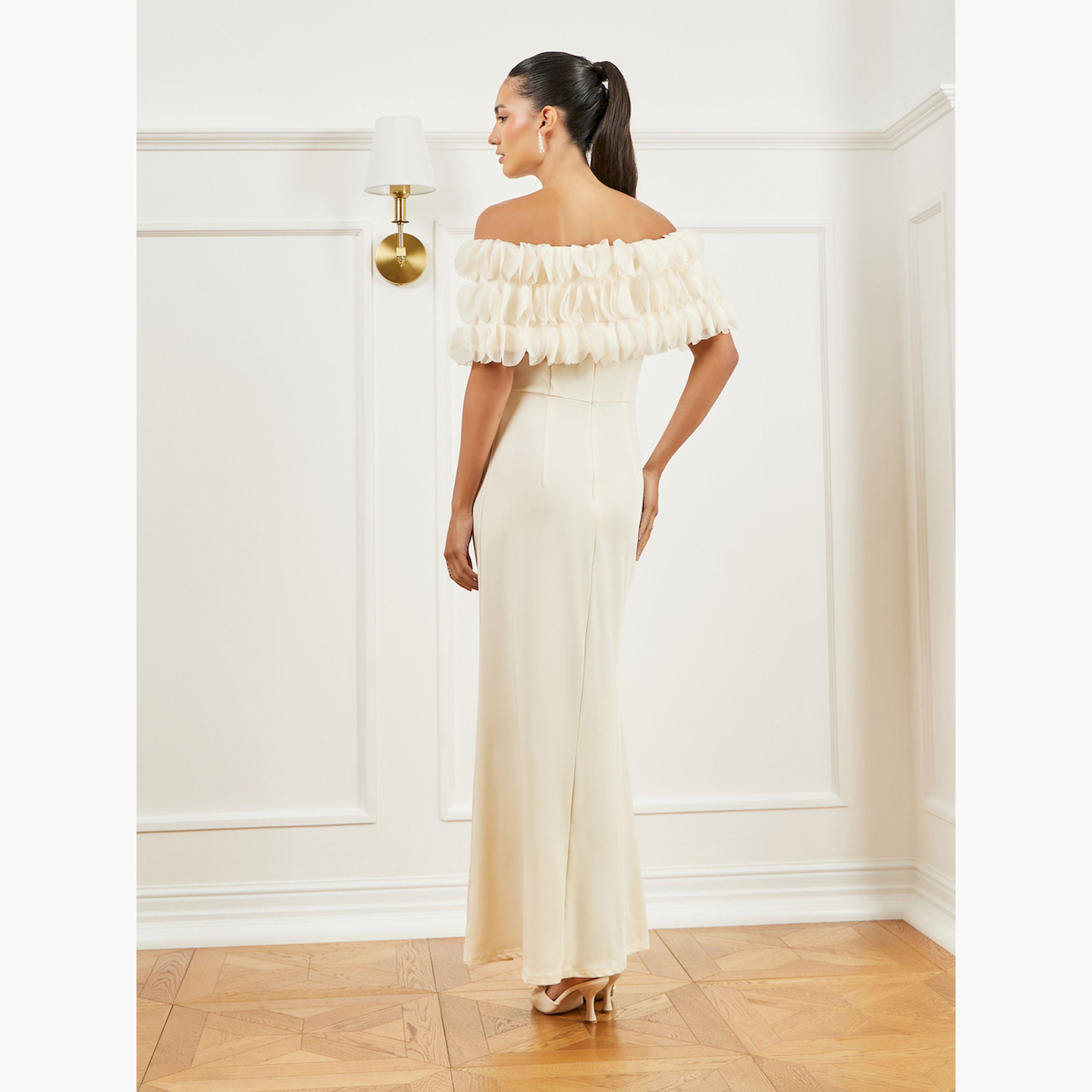 Styli Cream Off-Shoulder Bodycon Maxi Dress-women-clothing-dresses-image-4