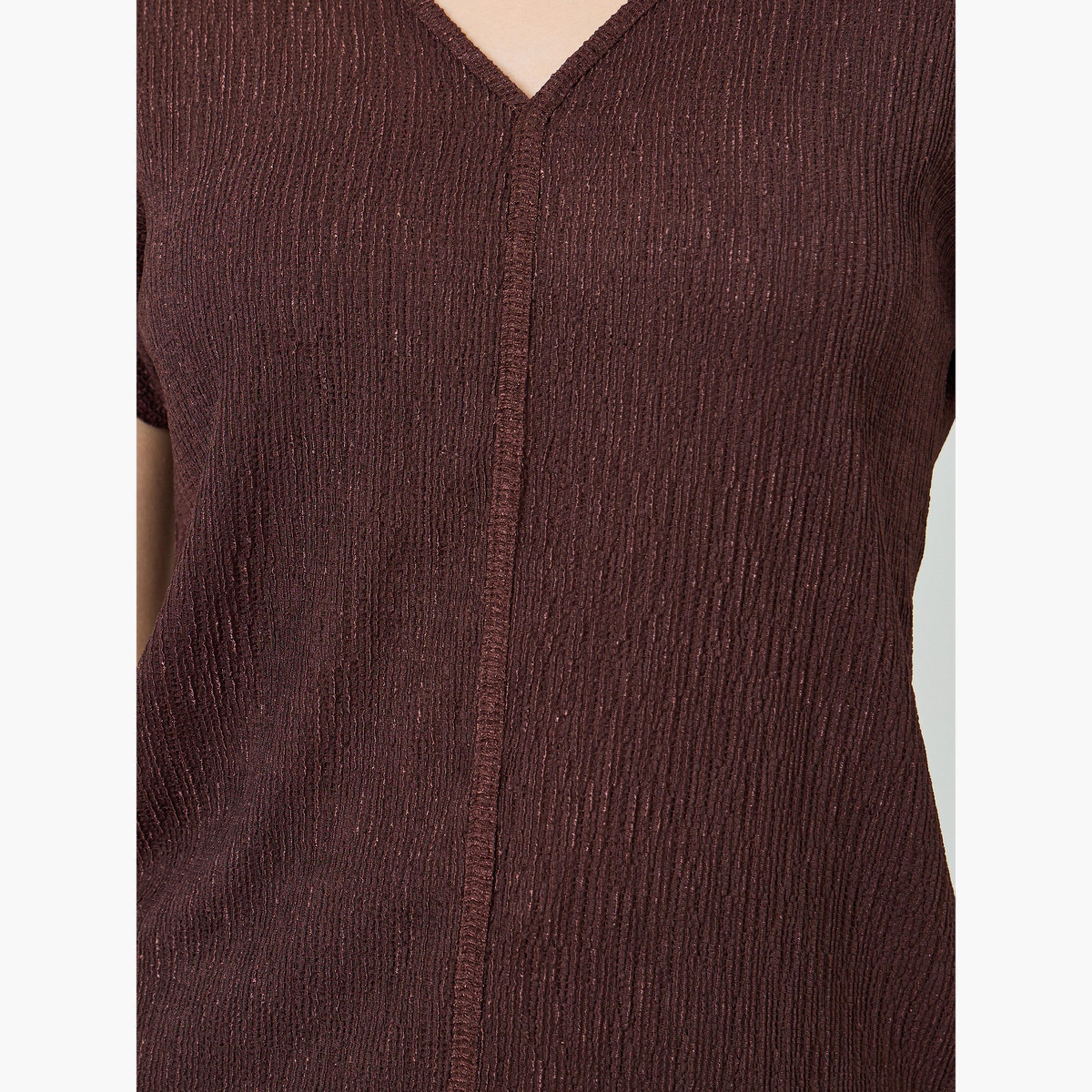 Styli Women Textured Knit Top-women-clothing-tshirts-image-3