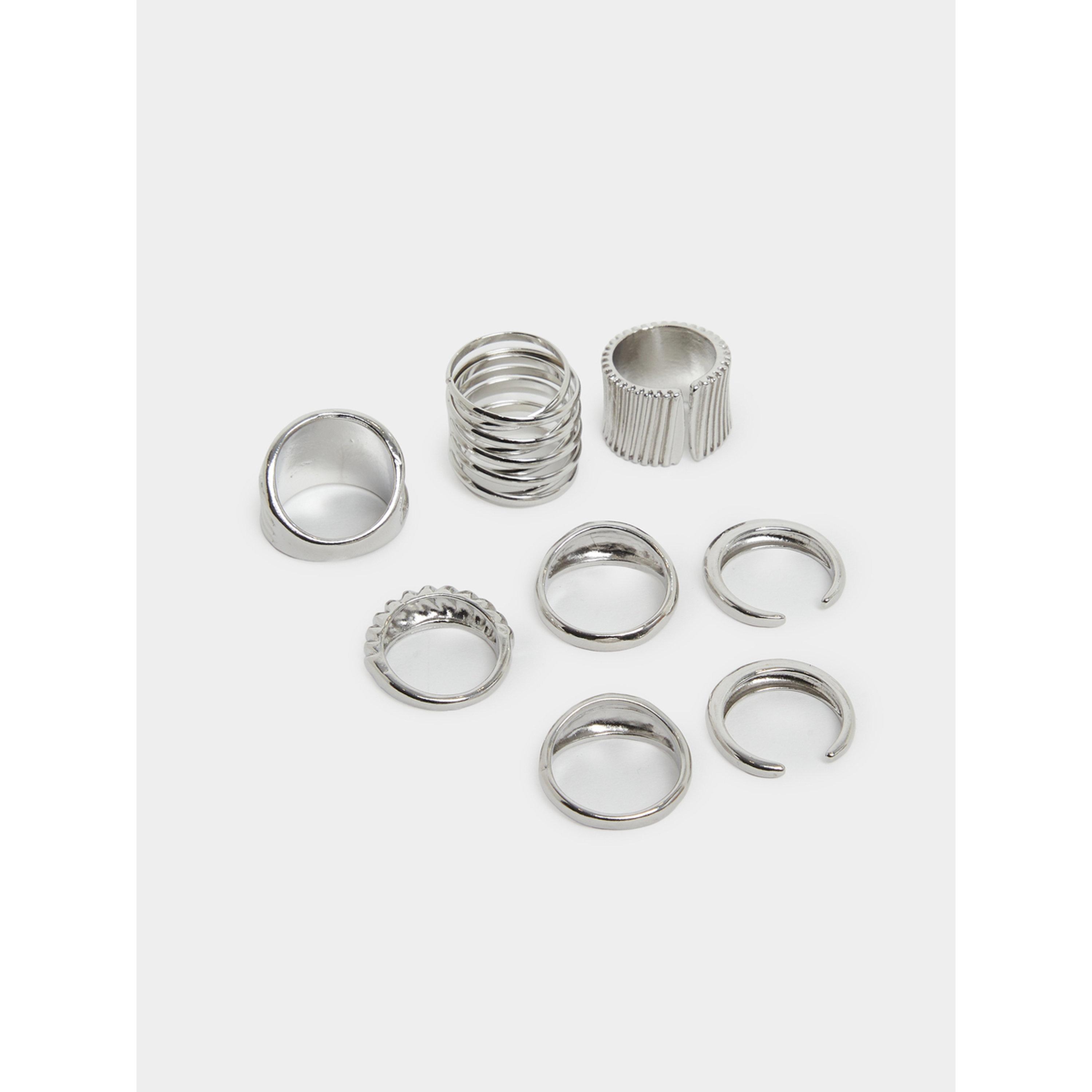 Styli Pack of 8 - Statement Rings-women-watchesandjewellery-jewellery-rings-image-3