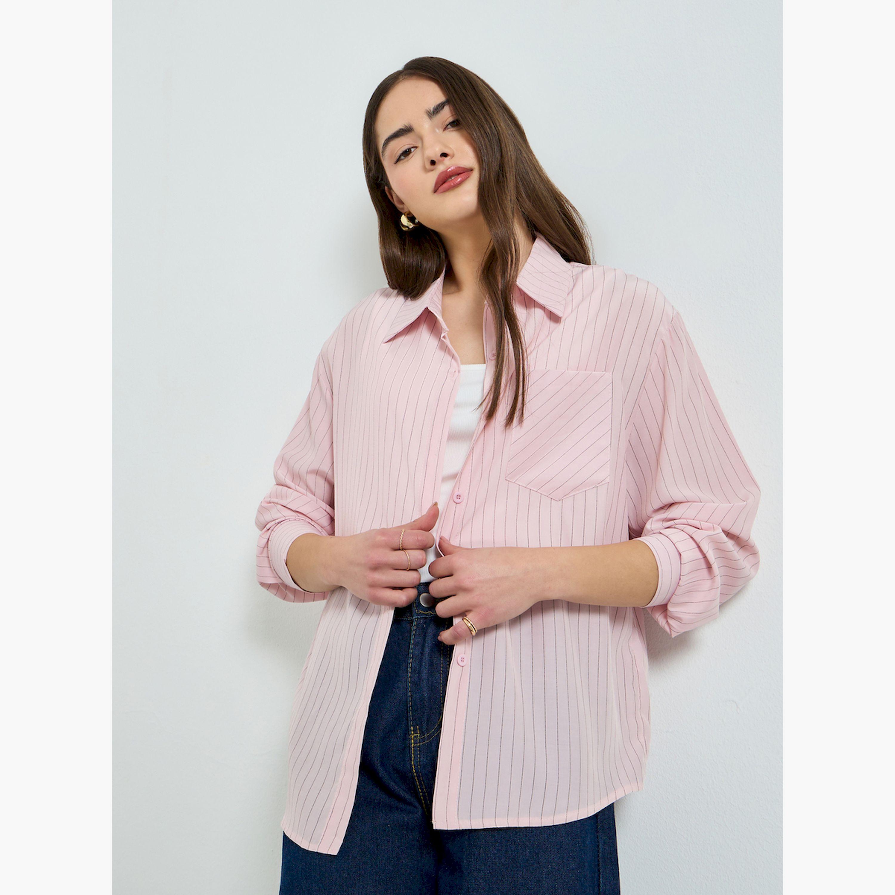 قميص مخطط واسع-women-clothing-shirtsandblouses-shirts-image-3