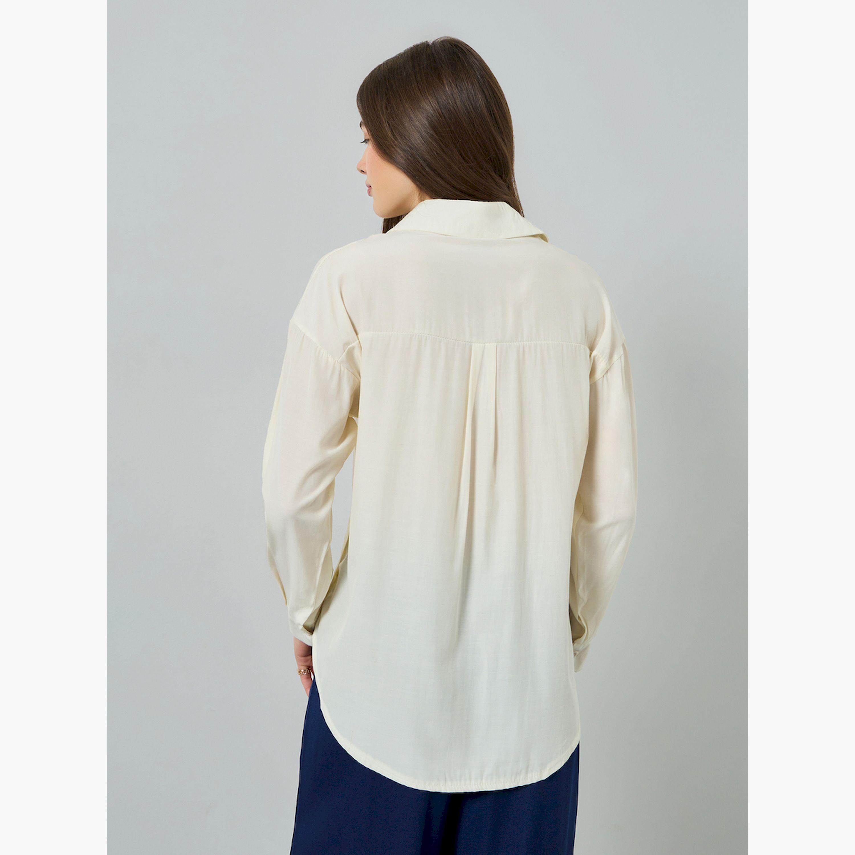 قميص سادة واسع بأكمام طويلة-women-clothing-shirtsandblouses-shirts-image-2