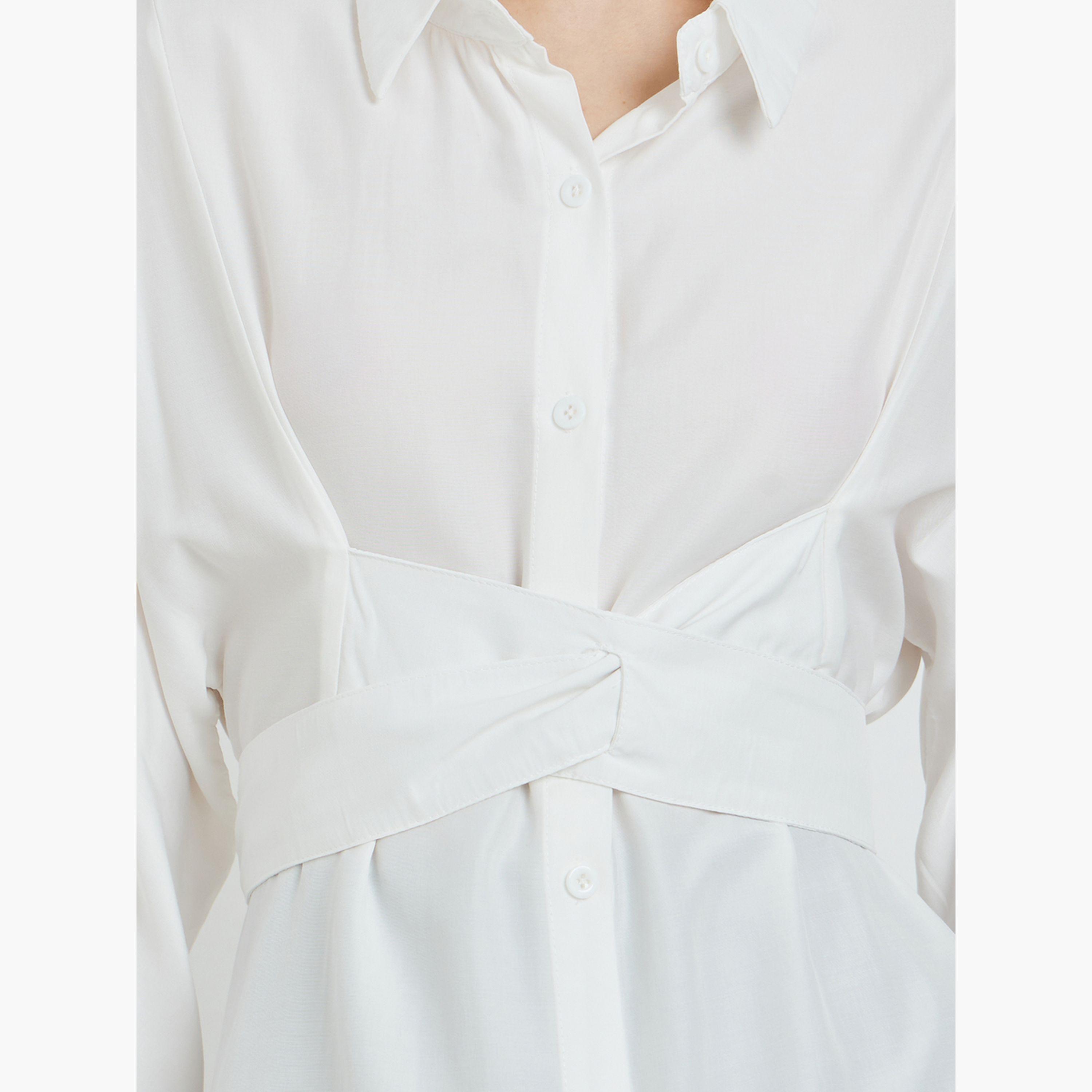 Styli White Shirt with Pearl Shoulder Detail-women-clothing-shirtsandblouses-blouses-image-5