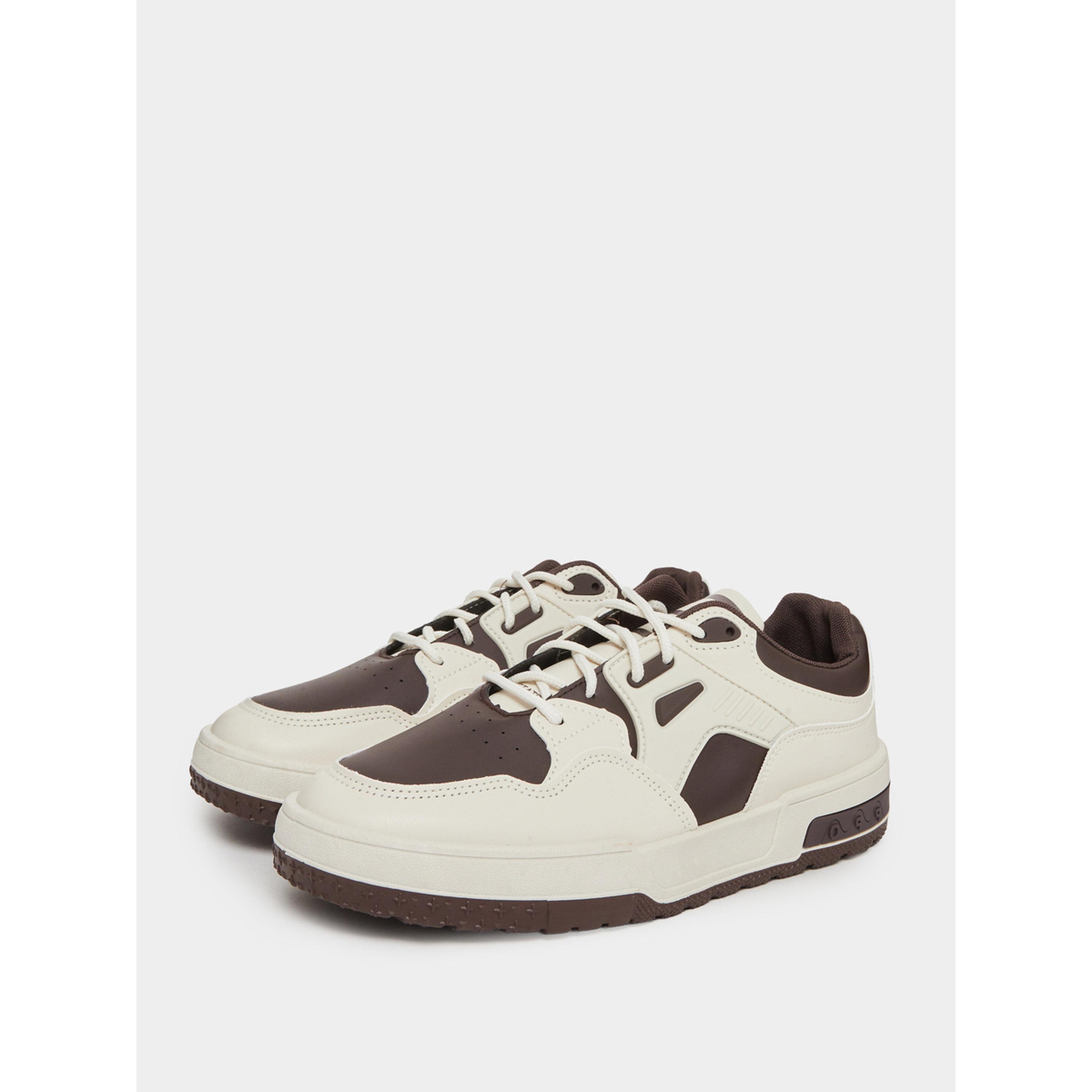 Styli Off-White Panelled Lace Up Sneakers-men-shoes-sneakers-image-1