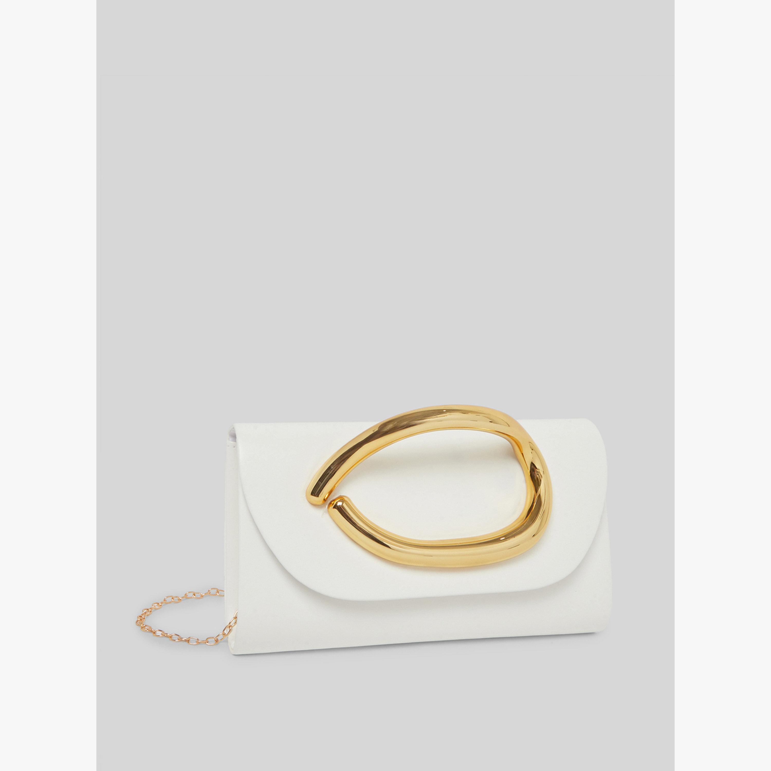 شنطة كلاتش بمقبض ذهبي-women-bagsandwallets-handbags-image-1