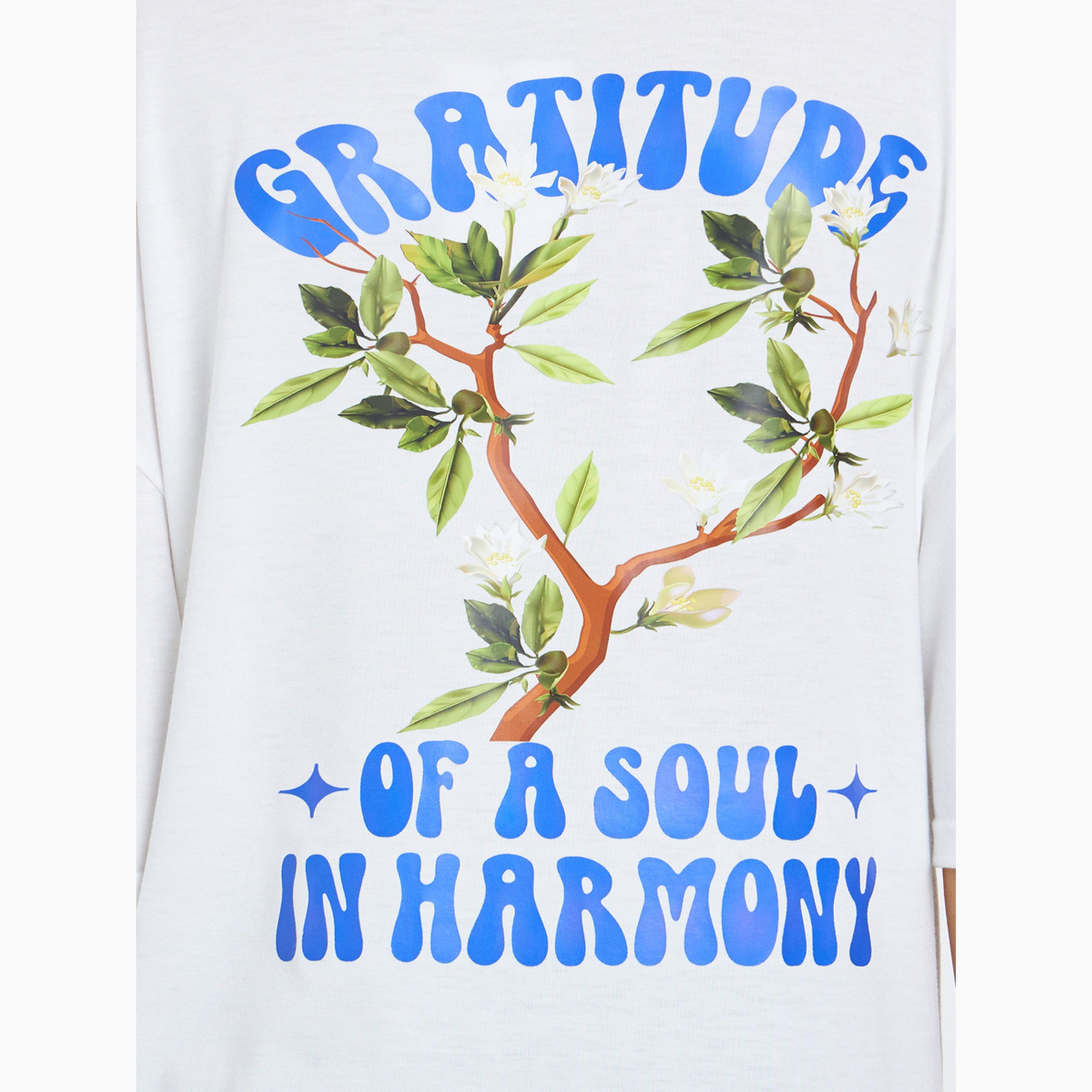 Styli White Floral Graditude Front and Back Graphic Oversized T-Shirt-women-clothing-tshirts-image-5