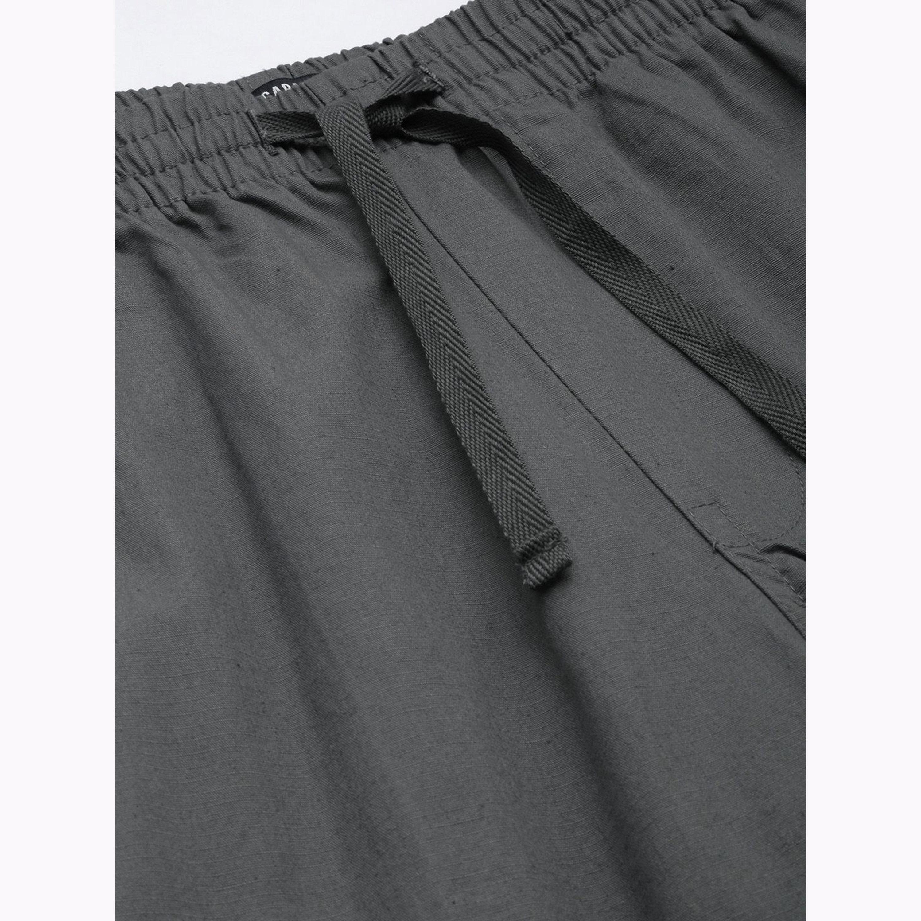 بنطال كارغو سادة بقصة مريحة للرجال-men-clothing-bottoms-joggers-image-4