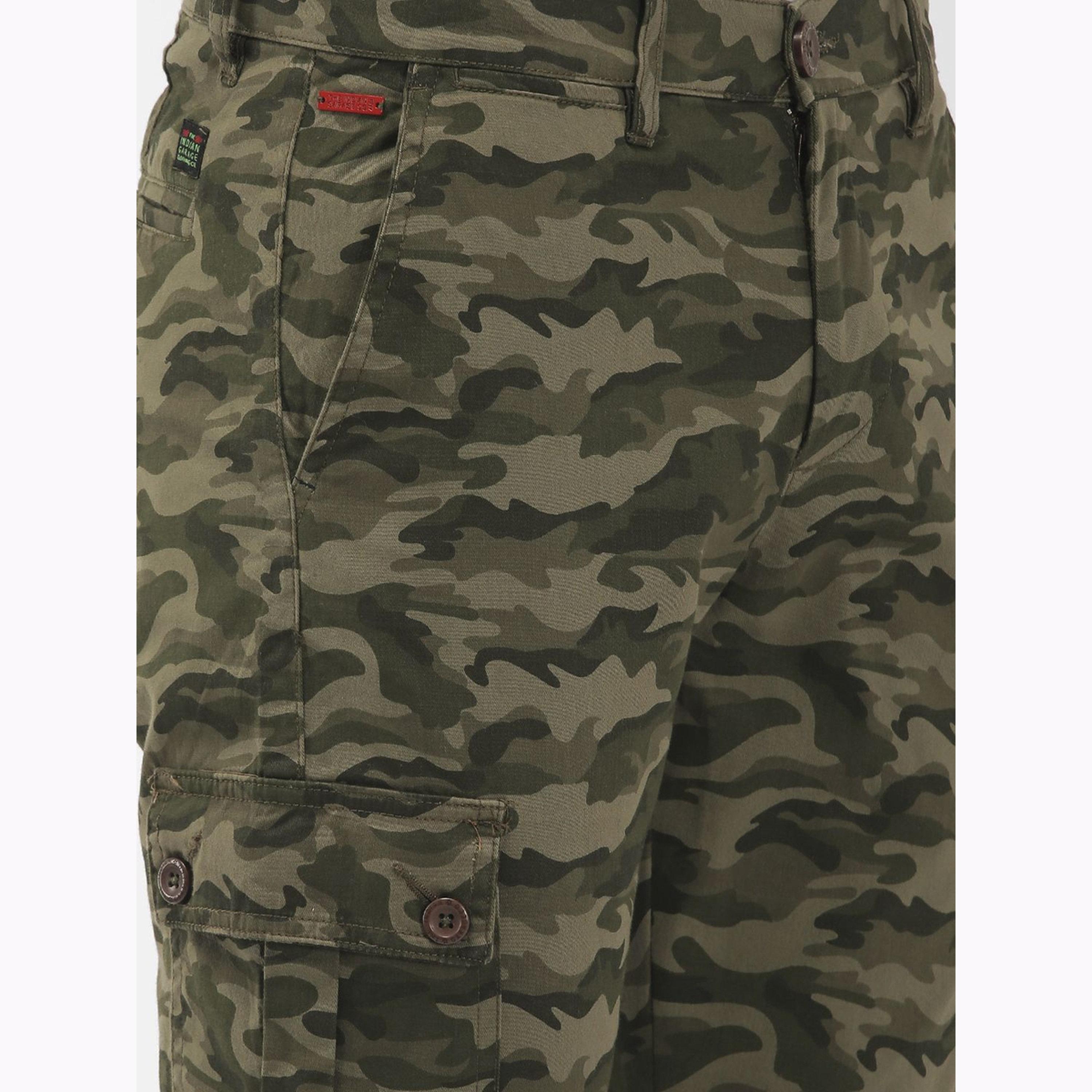 The Indian Garage Co X Styli Men Olive Slim Fit Camouflage Cargo-men-clothing-bottoms-joggers-image-4