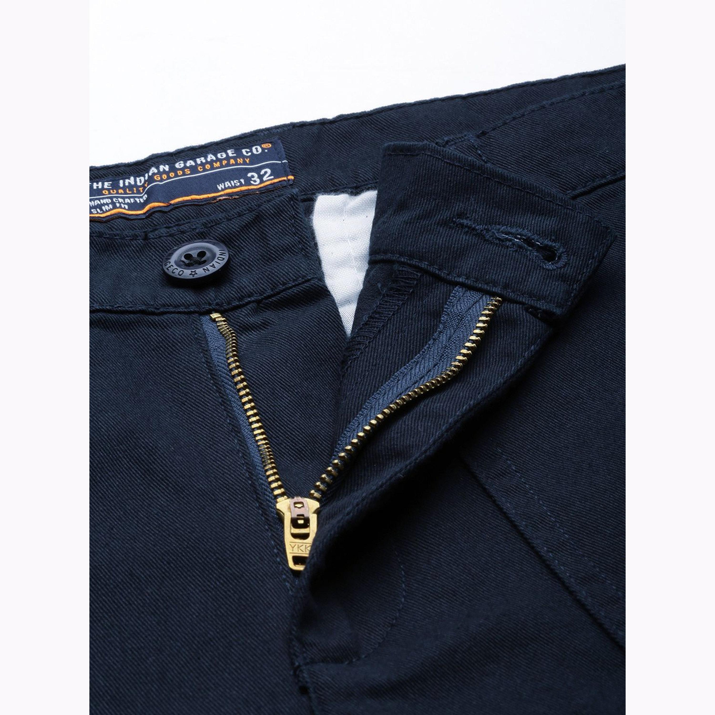 بنطال كارغو سادة بقصة عادية للرجال-men-clothing-bottoms-joggers-image-4