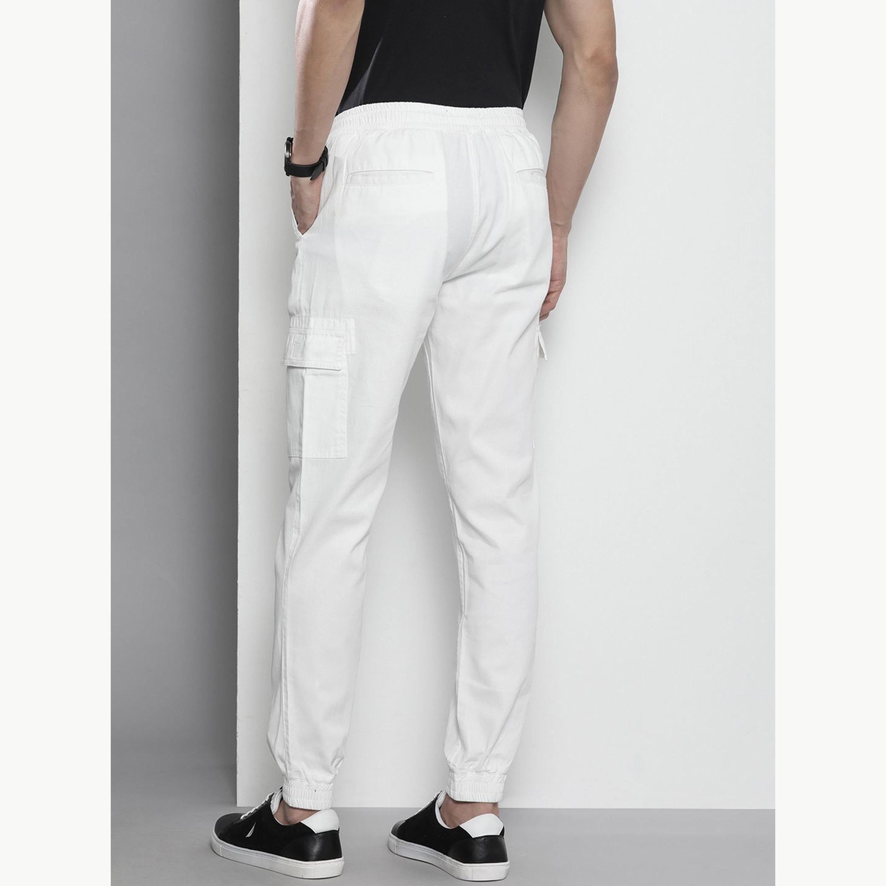 جوغر كارغو سادة بقصة عادية للرجال-men-clothing-bottoms-joggers-image-3