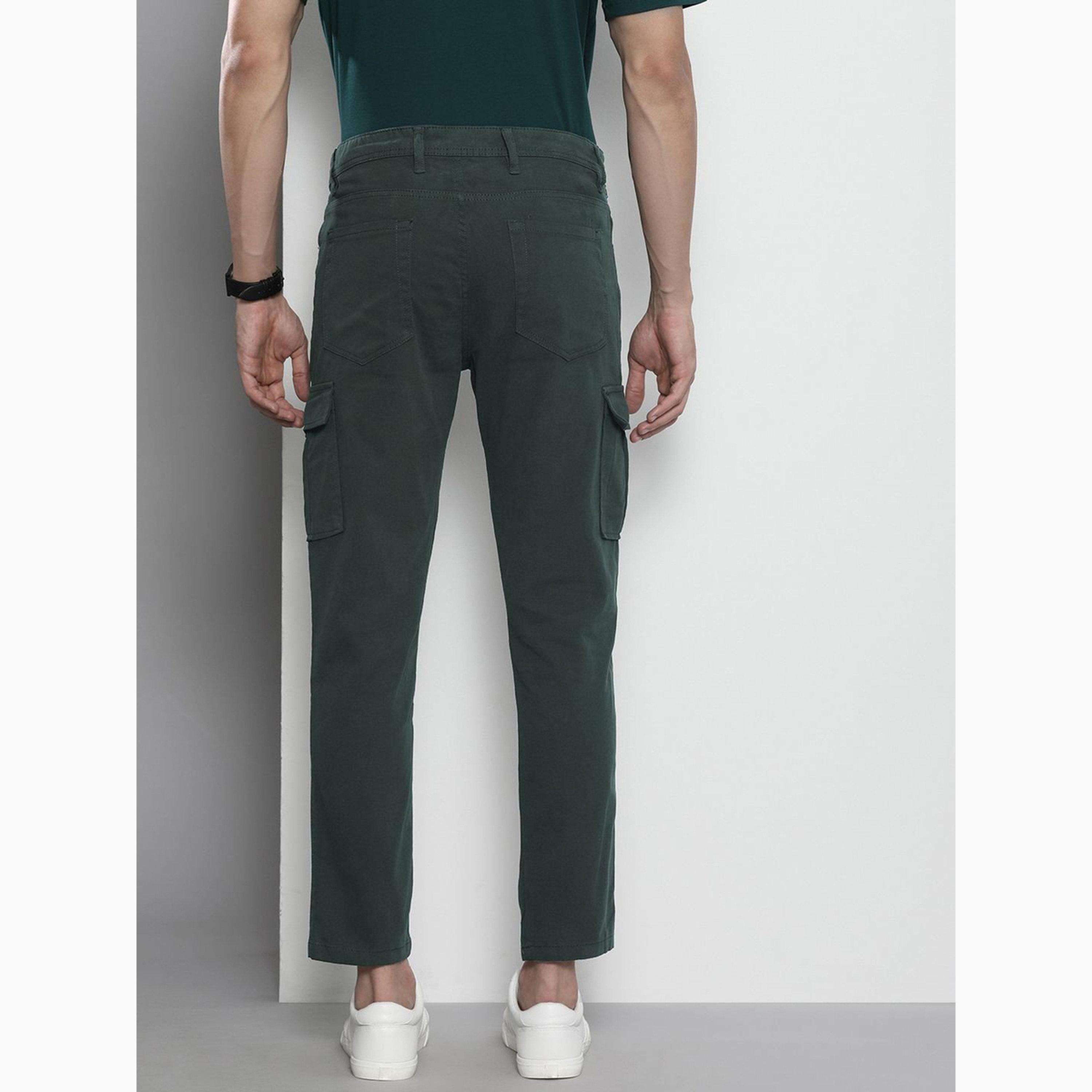 The Indian Garage Co X Styli Men Slim Fit Solid Cargo-men-clothing-bottoms-joggers-image-3