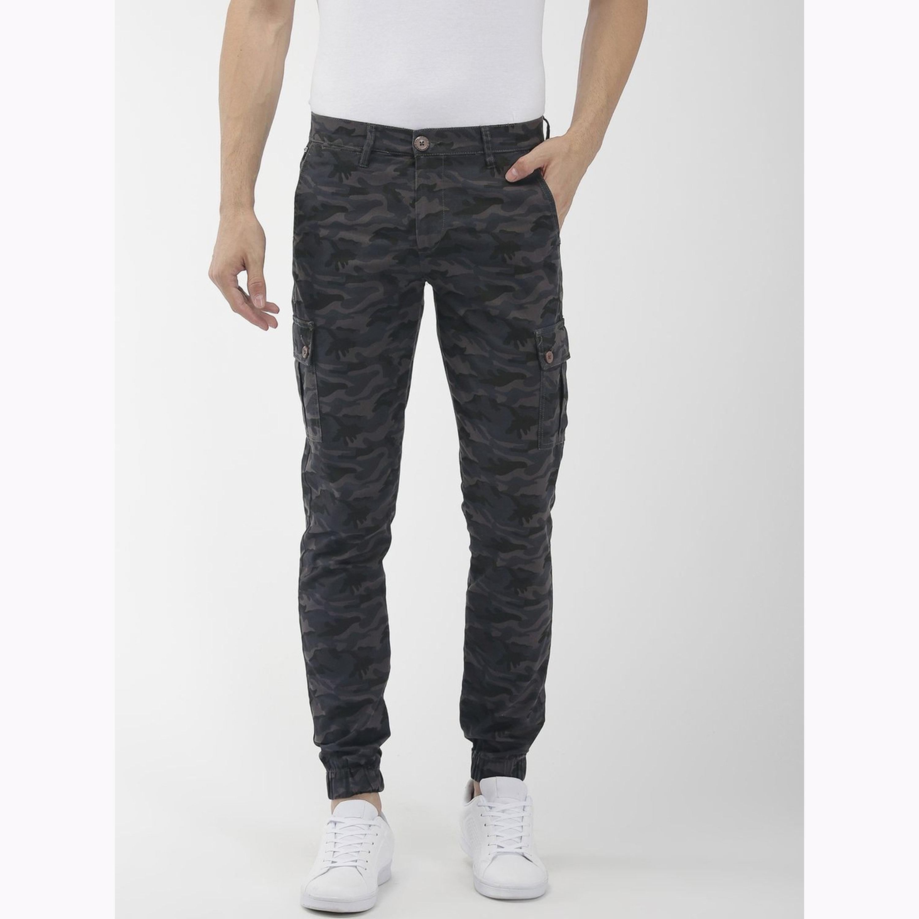 بنطال كارغو بطبعة تمويه وقصة ضيقة للرجال-men-clothing-bottoms-joggers-image-1