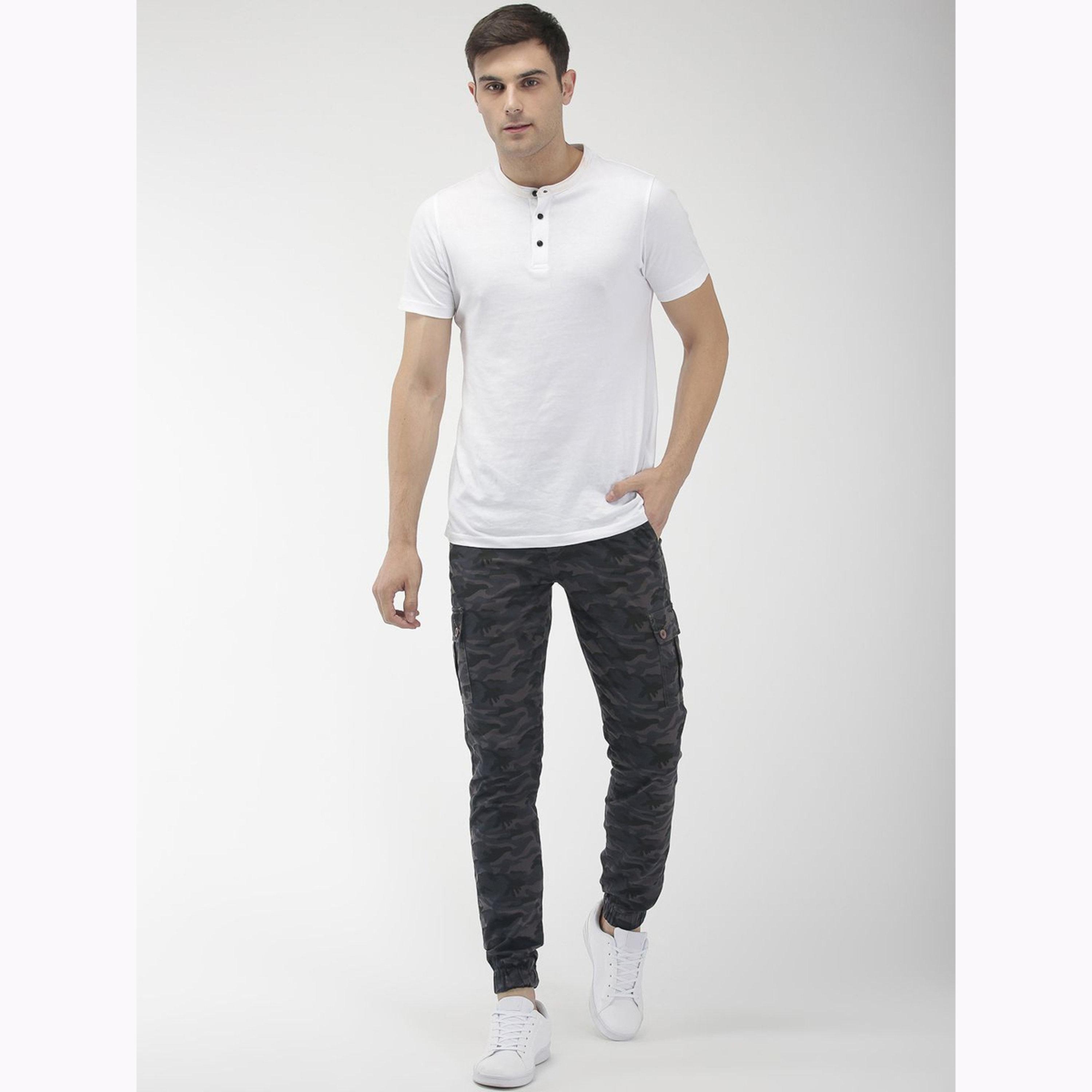 بنطال كارغو بطبعة تمويه وقصة ضيقة للرجال-men-clothing-bottoms-joggers-image-2